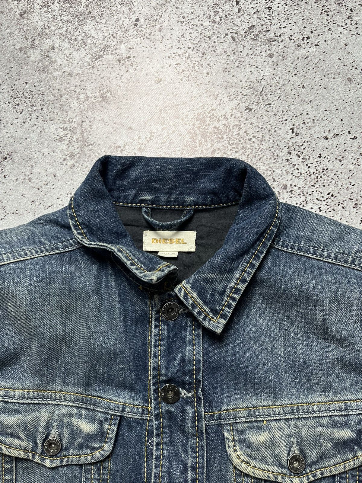 Diesel × Vintage 🔥Vintage Diesel Jeans Jacket Denim Coat Size US M / EU 48-50 / 2 - 3 Thumbnail