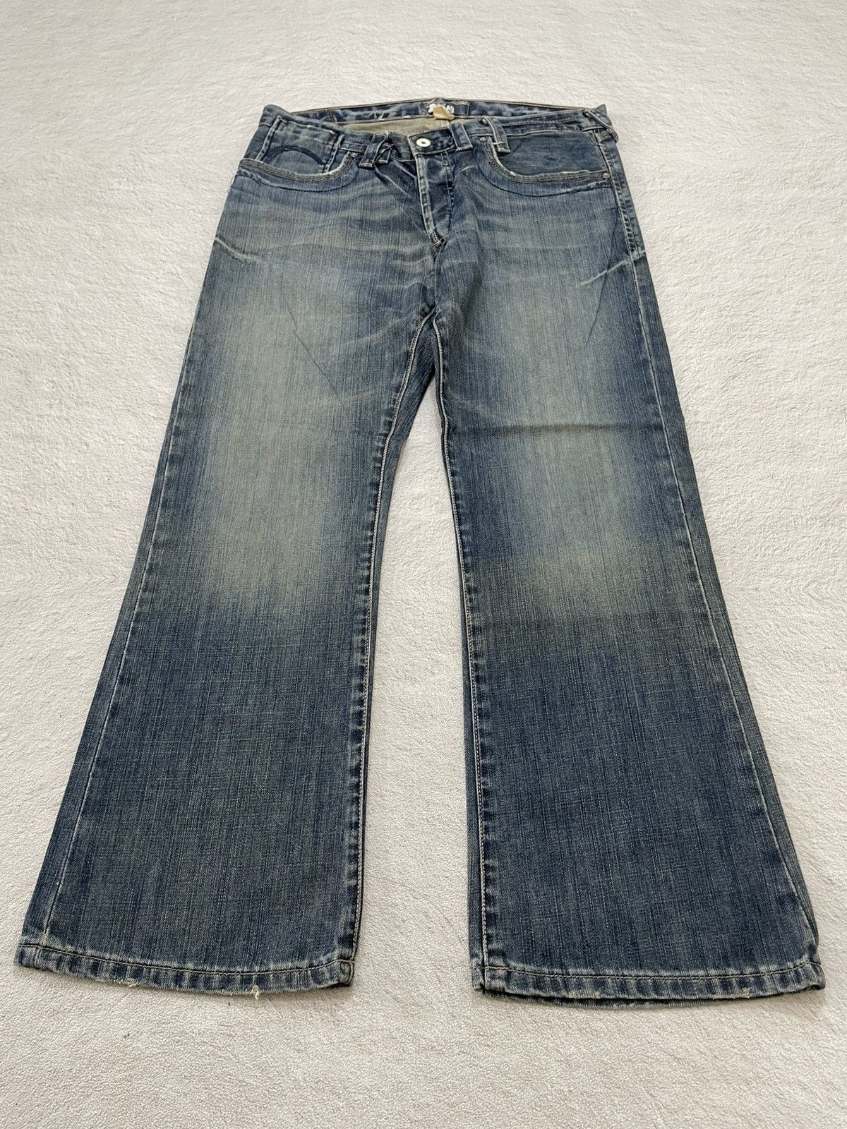 新品　Spick and Span 51/2 BAGGY DENIM 27 Japanese Brand × Vintage Japanese Brand OPEN DICH Pinstripe