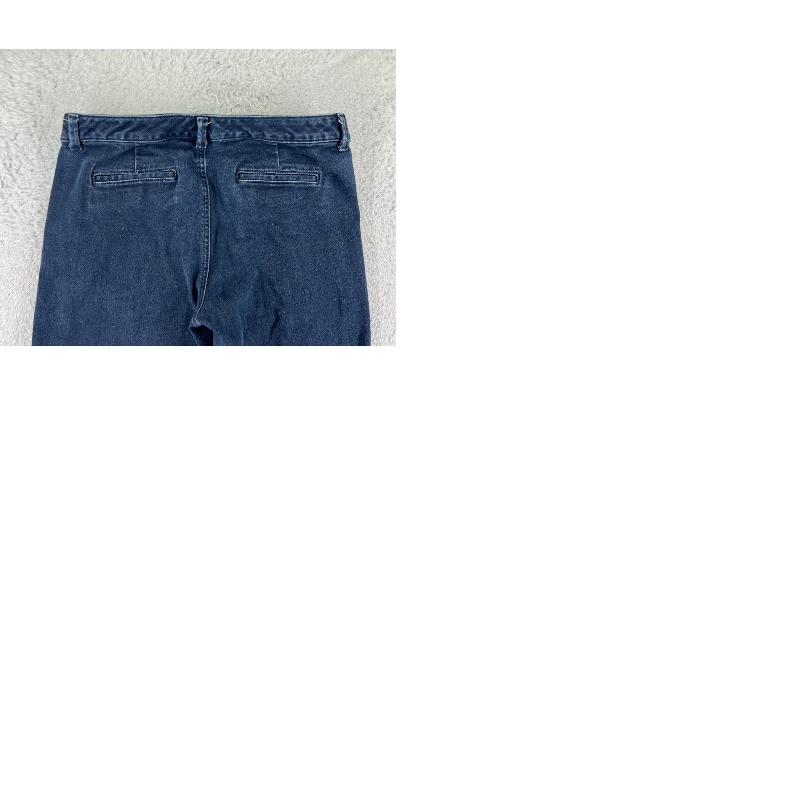 Vintage Pants Womens Jeans Blue Denim Stretch Low Rise 27x31 28 5-Pocket Design Flared Cotton Blend Regular 31 Inseam Size 28" / US 6 / IT 42 - 10 Thumbnail
