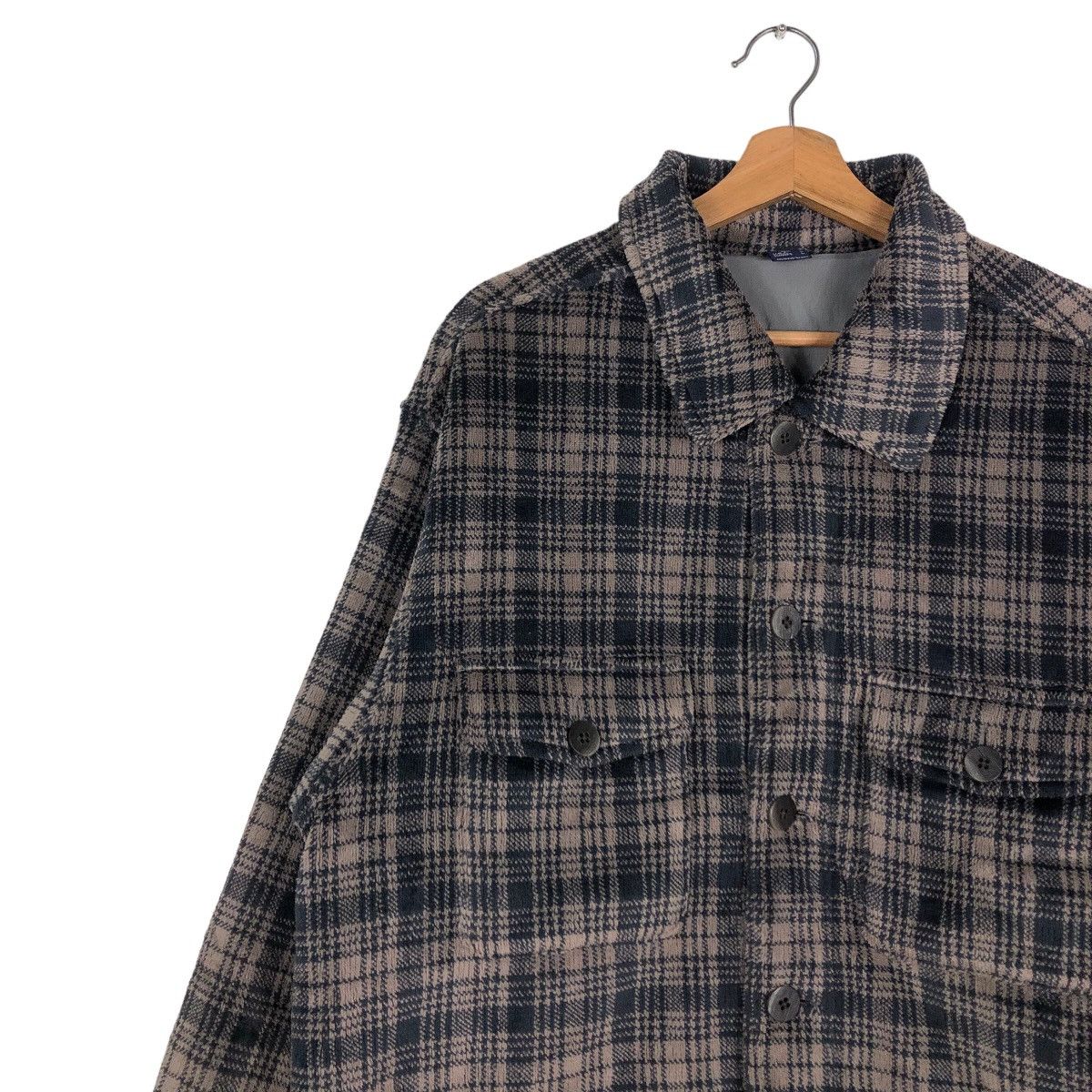 Flannel Vintage Flannel Zipper Jacket Mont-Bell Tartan Check Design Size US L / EU 52-54 / 3 - 7 Thumbnail