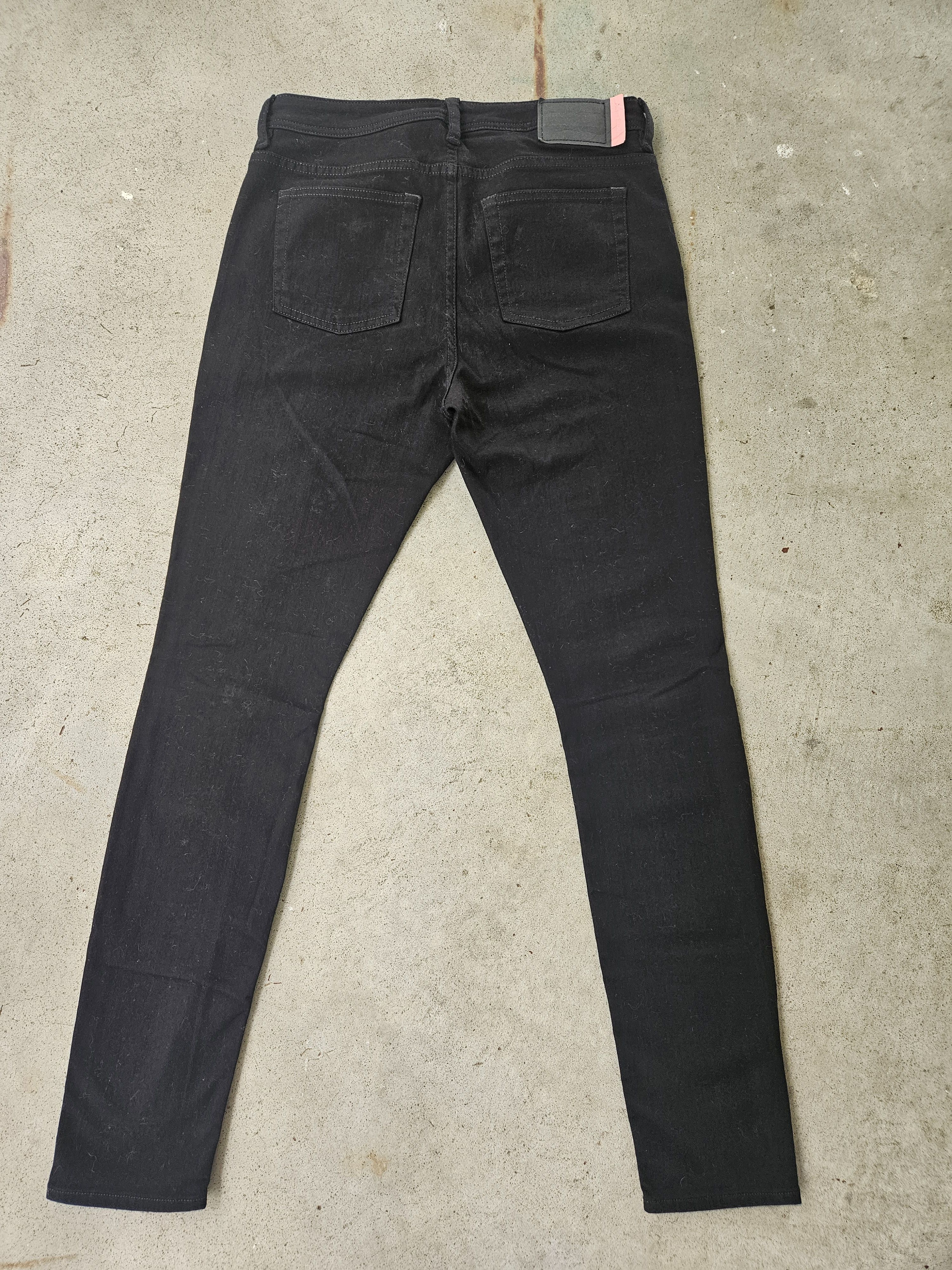 Acne Studios Blå Konst Back Patch Climb Stay Black Denim Jeans Size US 30 / EU 46 - 2 Thumbnail