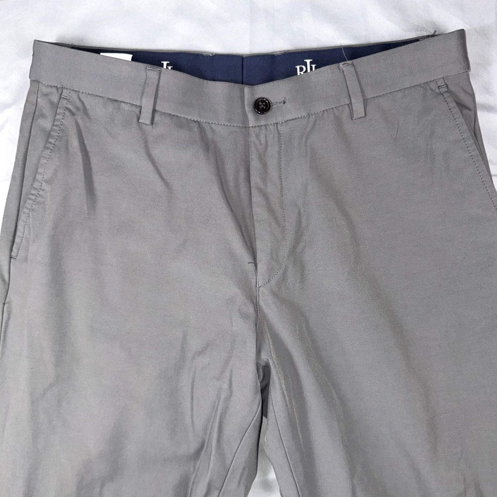 Ralph Lauren Lauren Ralph Lauren Pants Mens 34x30 Gray Microfiber Chino Regular Fit Casual Pants Size US 34 / EU 50 - 5 Thumbnail