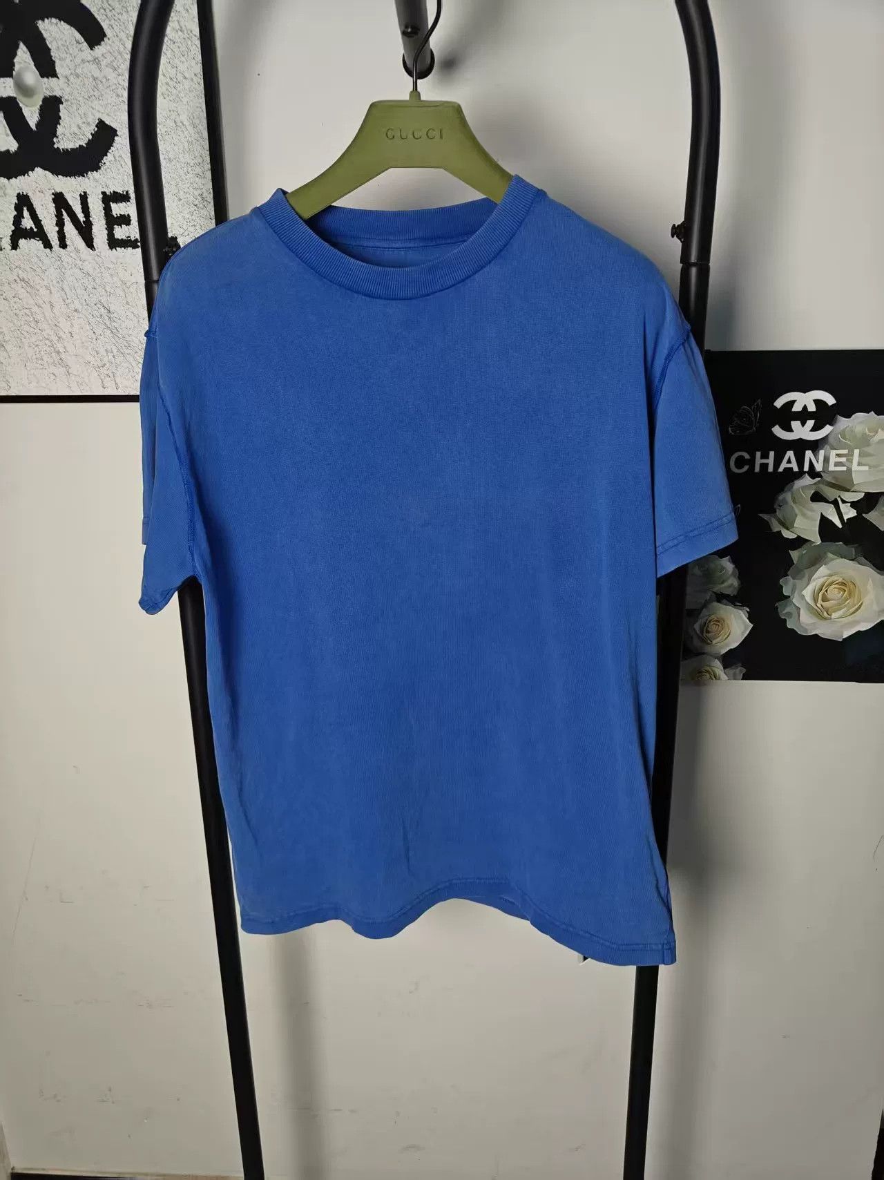 LVXWA Louis Vuitton Short Sleeve Shirt Blue Size US M / EU 48-50 / 2 - 1 Thumbnail