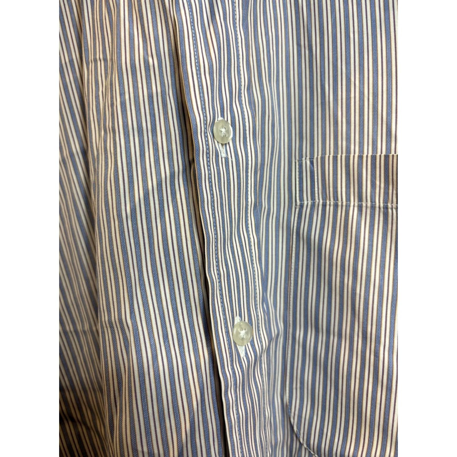 Vintage Gitman Bros Shirt Button Down Long Sleeve 17.5 USA Pinstripe 952 Size US XXL / EU 58 / 5 - 4 Thumbnail