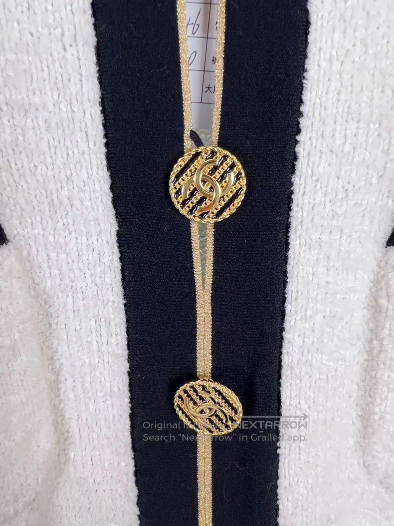 Chanel Chanel Long-sleeved dress made of cruise ship series towel Size XS / US 0-2 / IT 36-38 - 5 Thumbnail