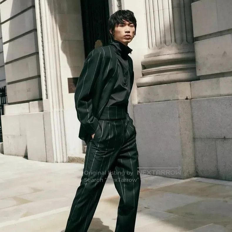 Fear of God FOG x Zegna Striped Black Blazer. Size US S / EU 44-46 / 1 - 9 Thumbnail