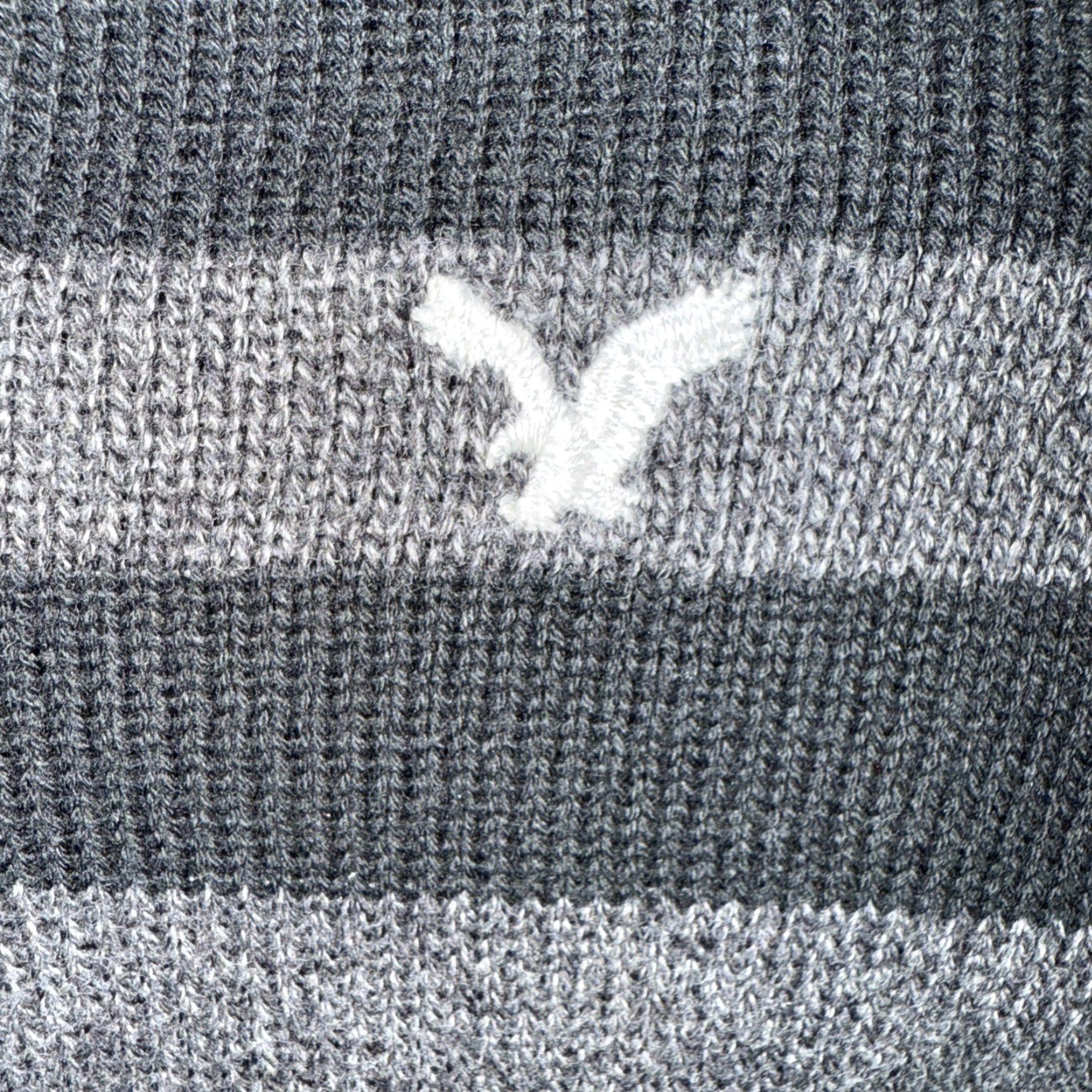 American Eagle Outfitters American Eagle Outfitters Sweater Men’s Black Gray Striped Athletic Fit Quarter Zip XL Size US XL / EU 56 / 4 - 4 Thumbnail