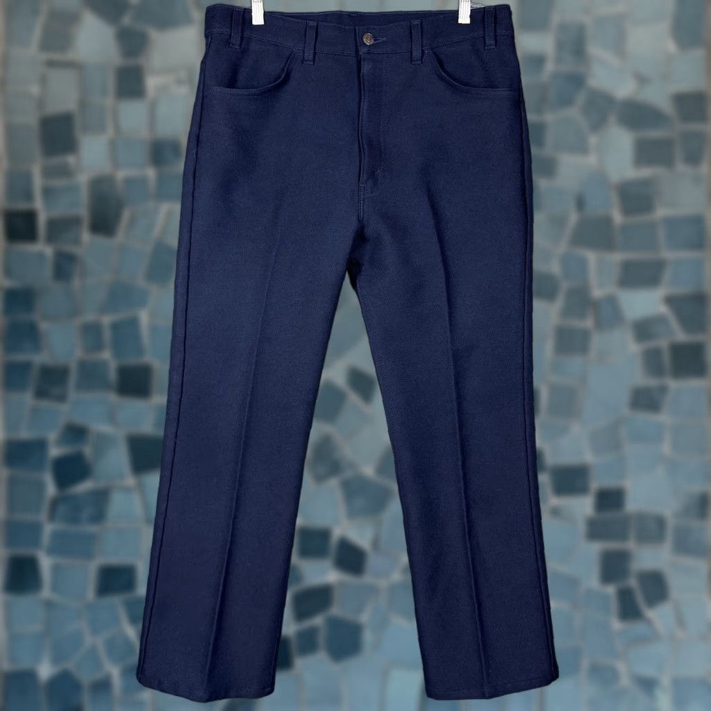 Levi's VINTAGE Levi's Pants Mens 35x34 USA 1996 Sta Prest 517 Bootcut Dacron Rockabilly Size US 35 - 1 Thumbnail