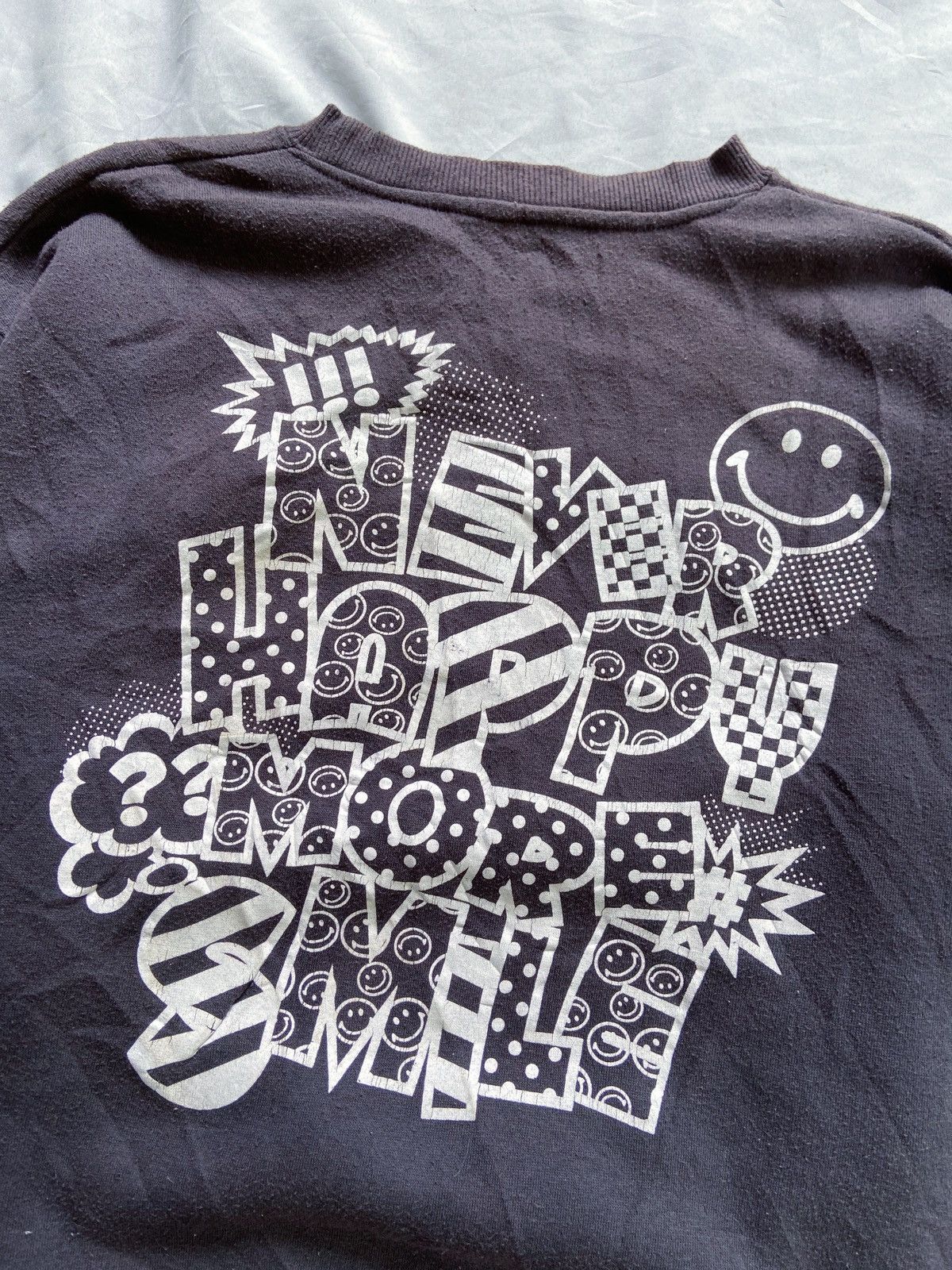 PPFM NEVER HAPPY MORE SMILE JAPANESE SUN FADED STYLE SWEATSHIRT Size US L / EU 52-54 / 3 - 7 Thumbnail