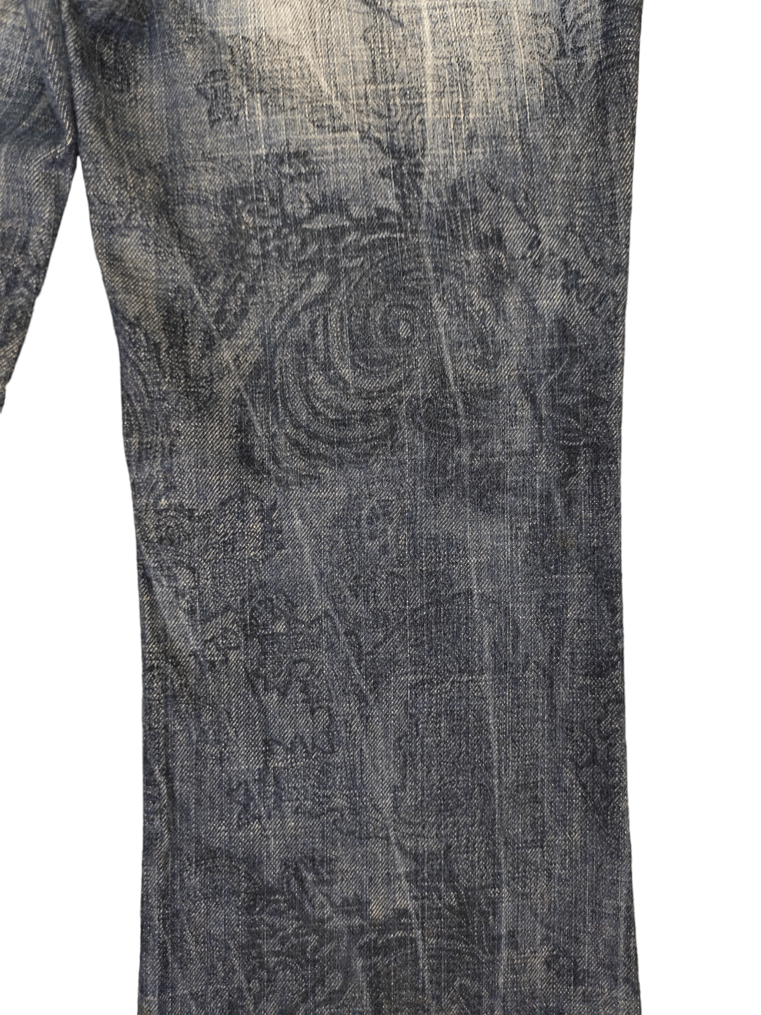 If Six Was Nine Flare Jeans Riobera Embroide Faded Low Rise Boot Cut Y2k Goa Size US 28 / EU 44 - 6 Thumbnail