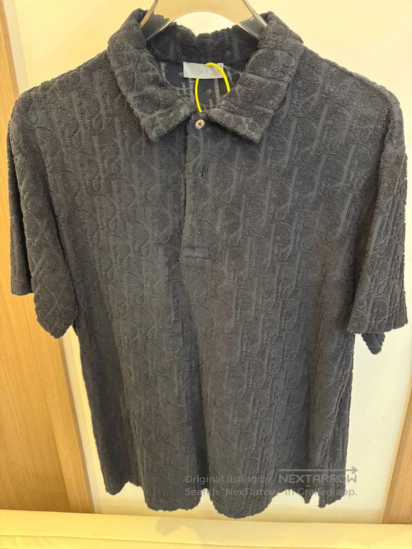 Dior Dior Black Towel Polo Short Sleeve T-Shirt. Size US M / EU 48-50 / 2 - 1 Thumbnail