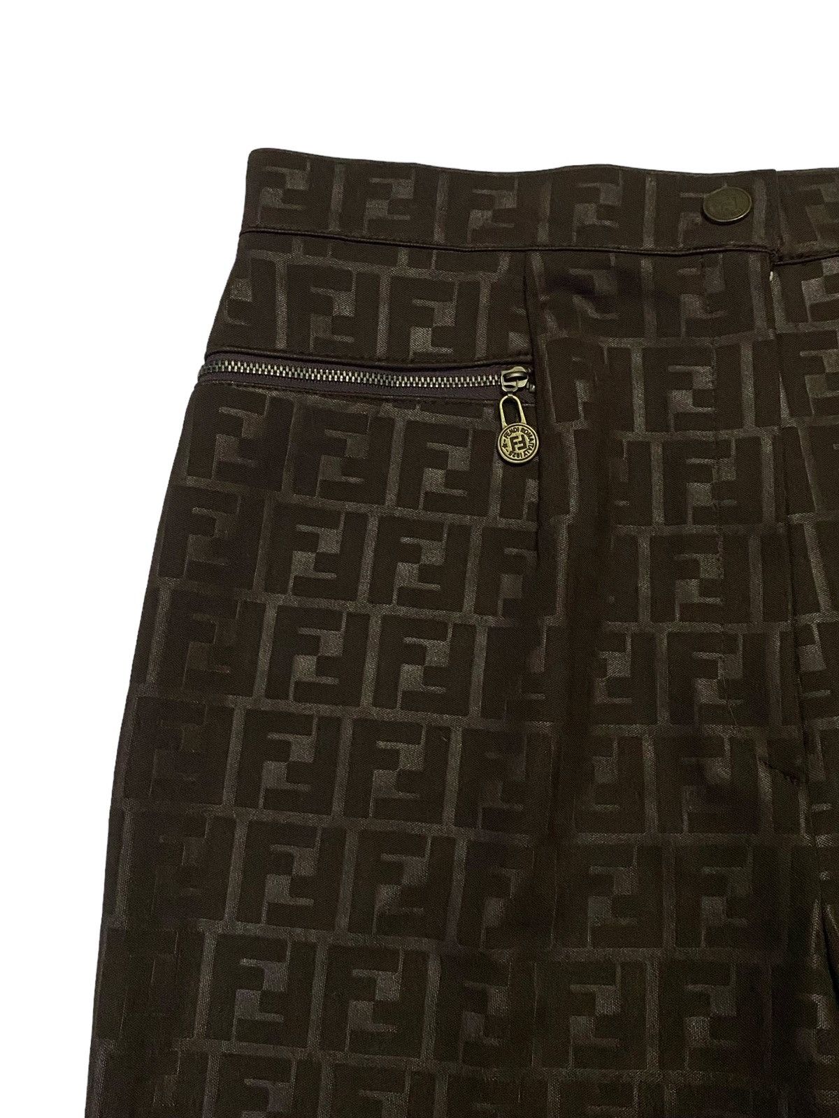 Fendi Vintage FENDI Zucca Monogram Pants Size US 29 - 17 Thumbnail
