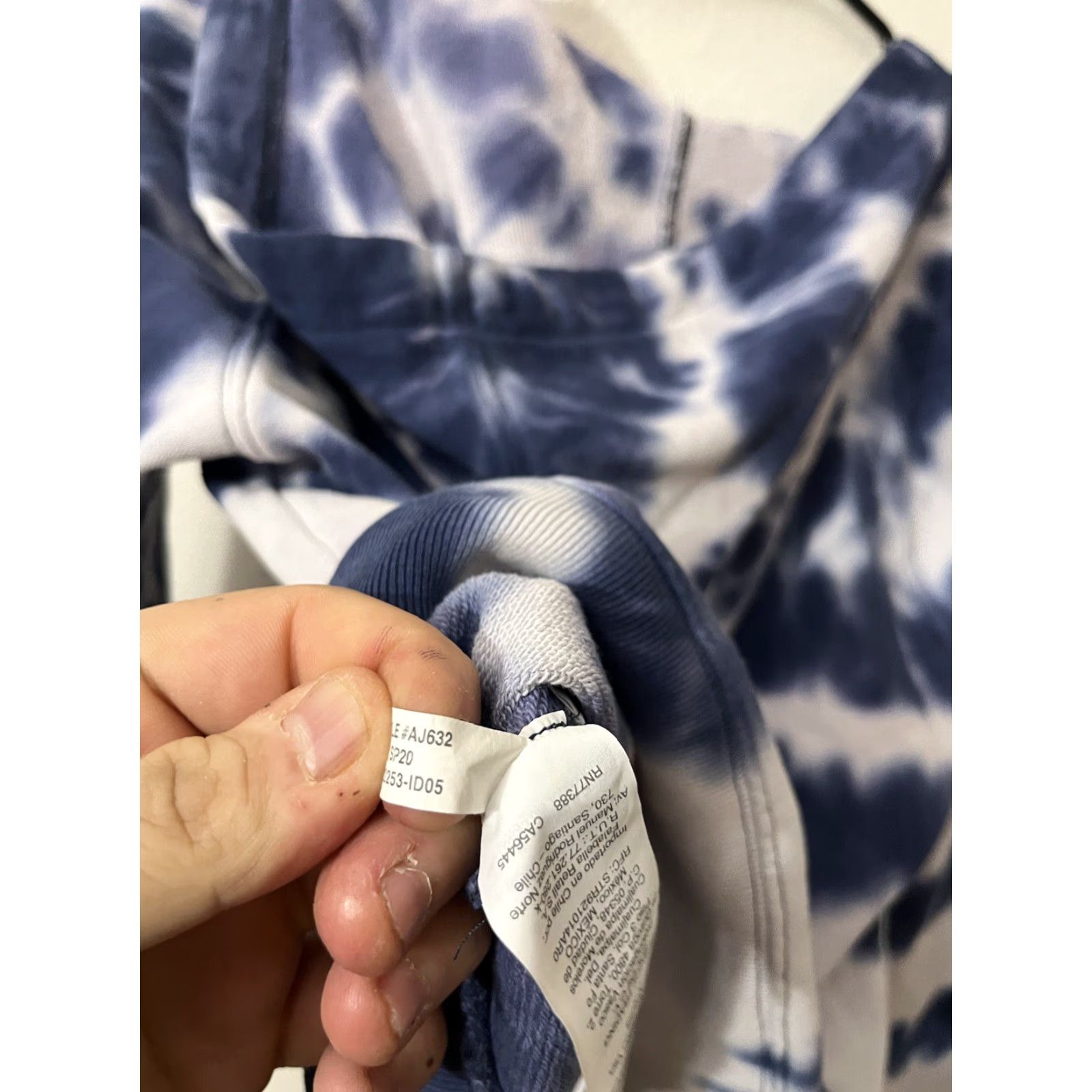 J.Crew J. Crew Hoodie Women's S Terry Blue Drawstring Pullover Geometric Activewear Vintage (if applicable) Mens/Womens? Size S / US 4 / IT 40 - 4 Thumbnail