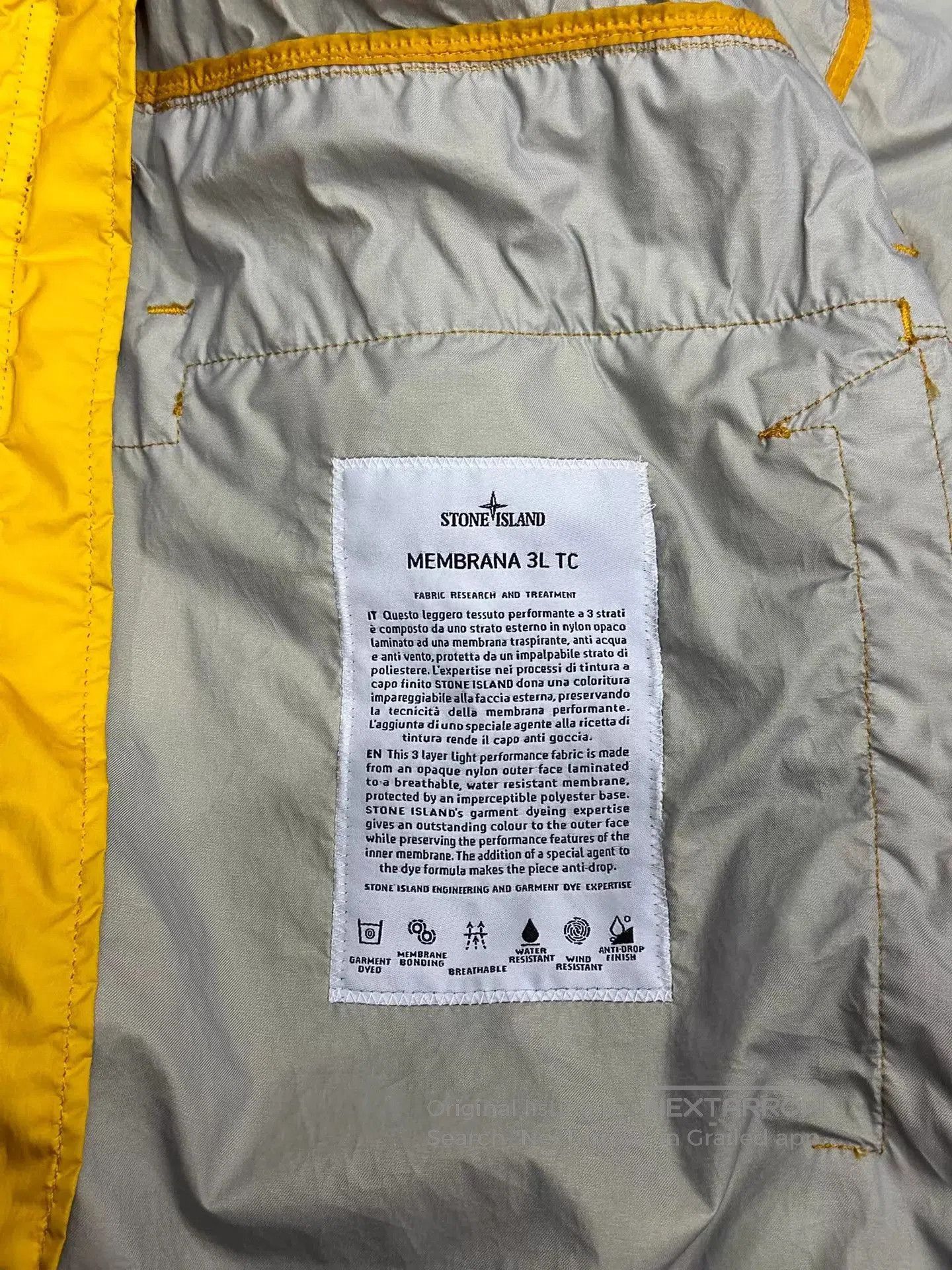 Stone Island Yellow Hooded Utility Jacket with Multiple Pockets. Size US M / EU 48-50 / 2 - 7 Thumbnail