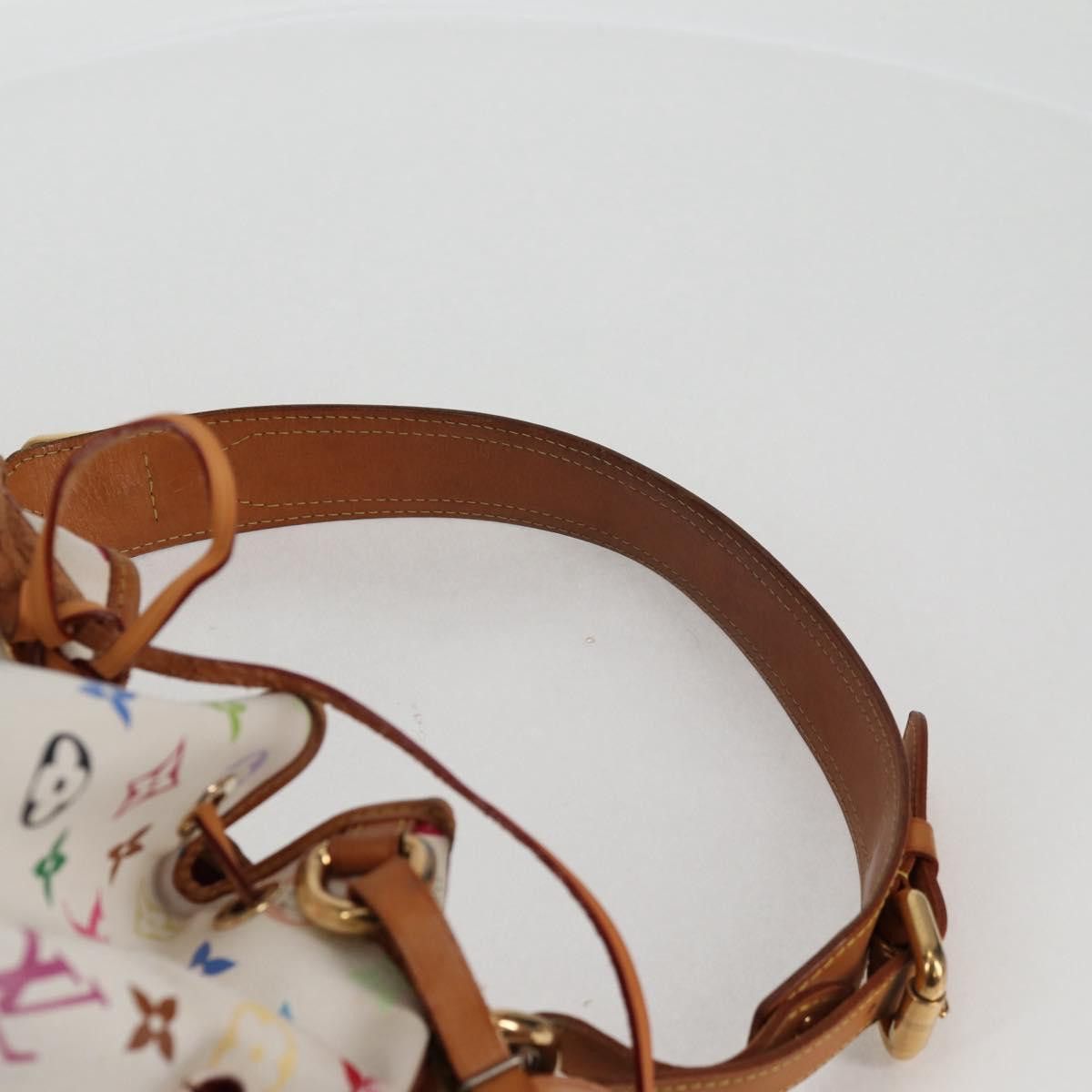 Louis Vuitton LOUIS VUITTON Monogram Multicolor Petit Noe Bag White M42229 Size ONE SIZE - 14 Thumbnail