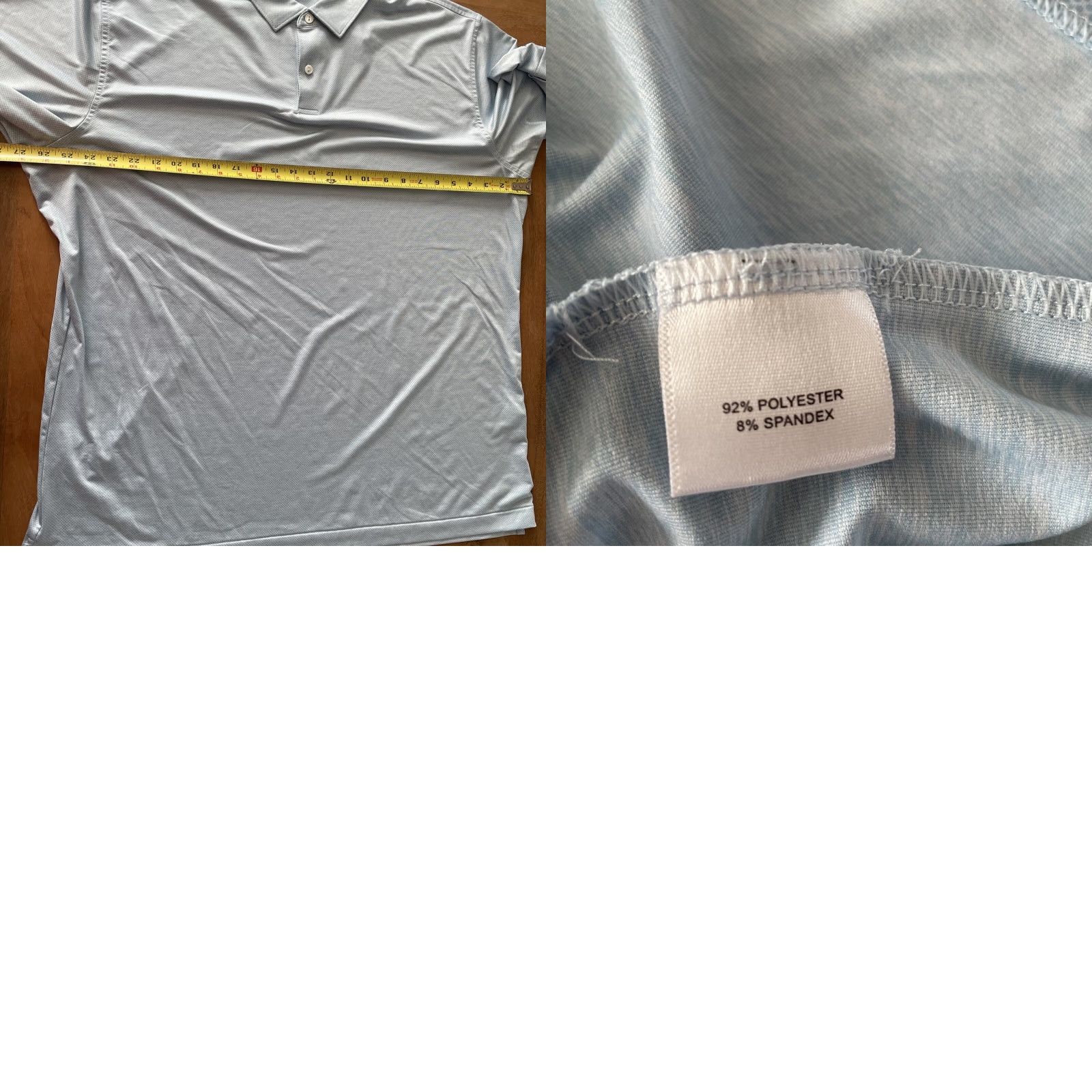 Peter Millar Peter Millar Crown Crafted Performance Polo Shirt Men 2XL Light Blue Argyle Logo Polo Shirt Size US XXL / EU 58 / 5 - 8 Thumbnail