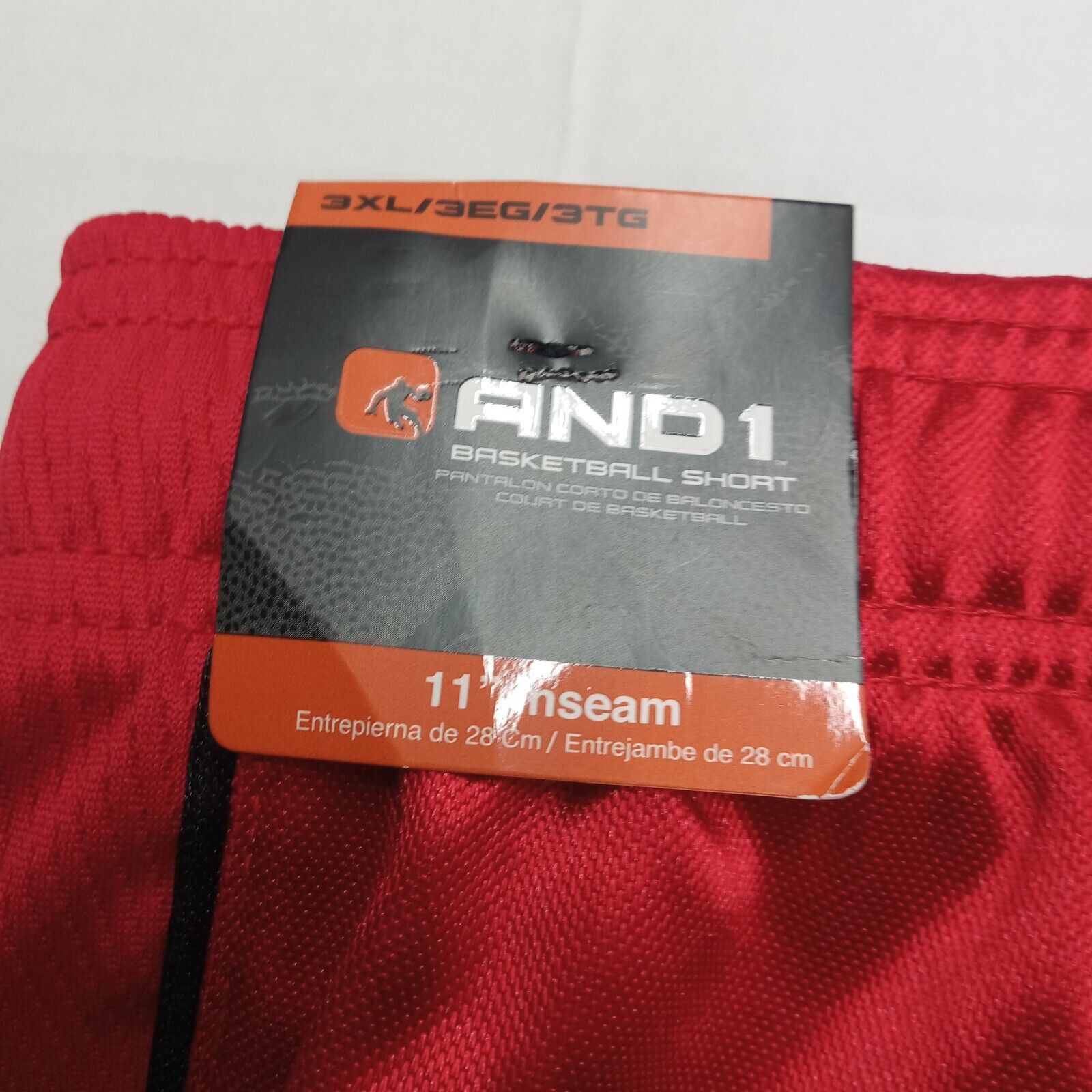 & Other Stories And1 Basketball Shorts Men's 3XL Workout 11" Inseam Red Size US 42 / EU 58 - 6 Thumbnail