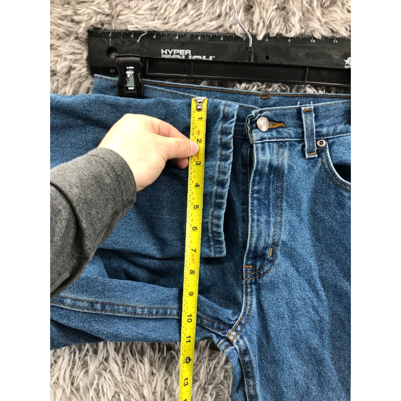 George George Jeans Mens 29x30 Straight Mid Rise Medium Wash Blue Size US 29 - 4 Thumbnail