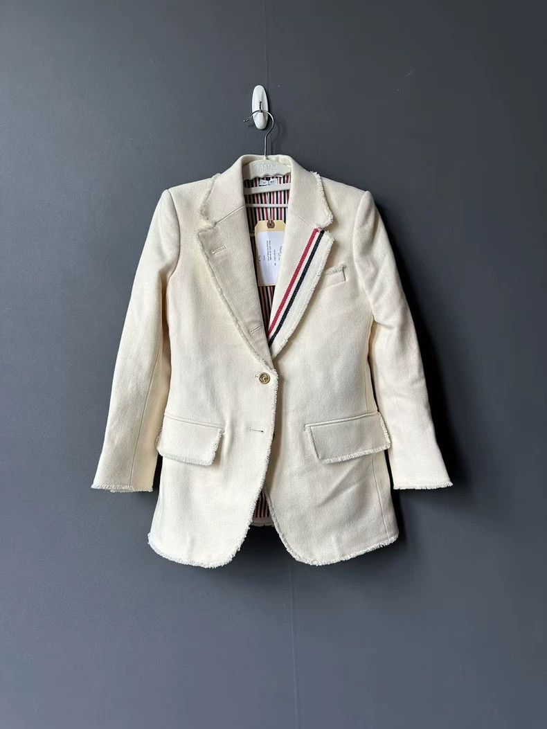 Thom Browne Thom Browne Frayed Edge Colorful Suit Jacket-dmc Size US S / EU 44-46 / 1 - 1 Thumbnail