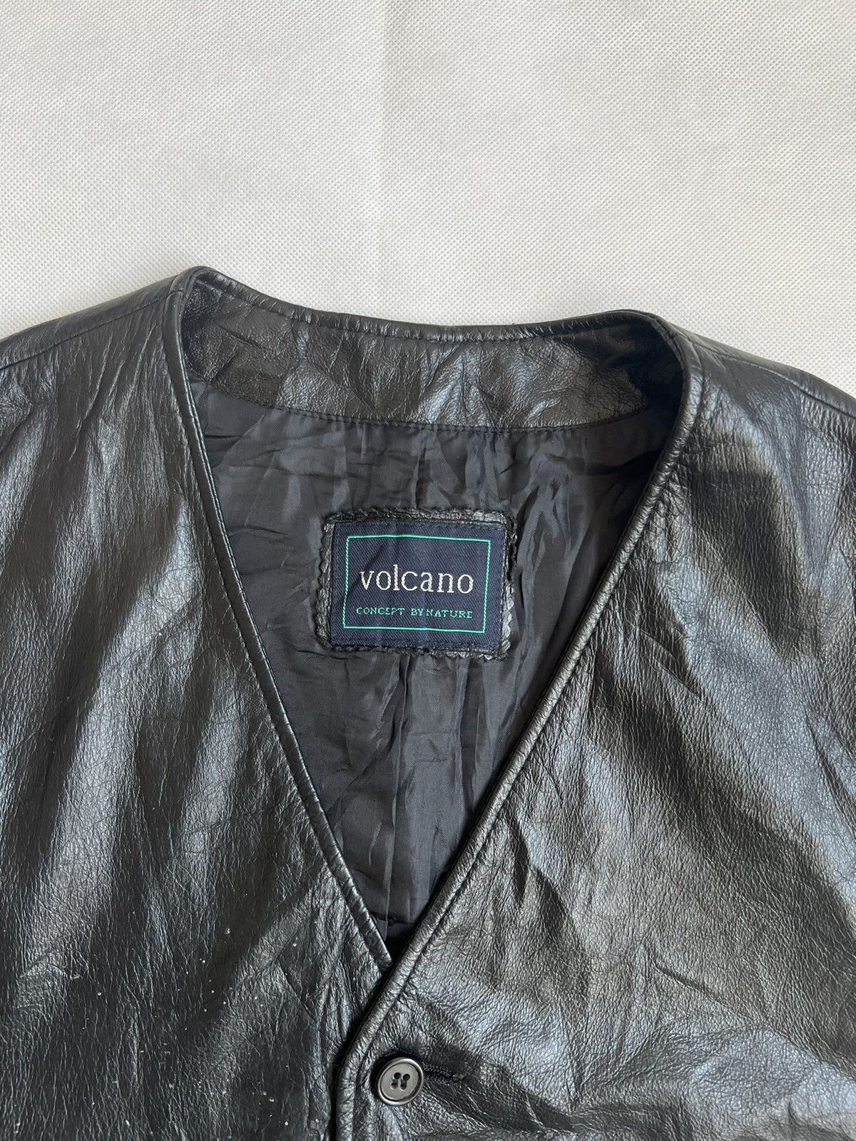 Leather Volcano Cowhide Leather Biker Punk Vest Size US XL / EU 56 / 4 - 2 Thumbnail