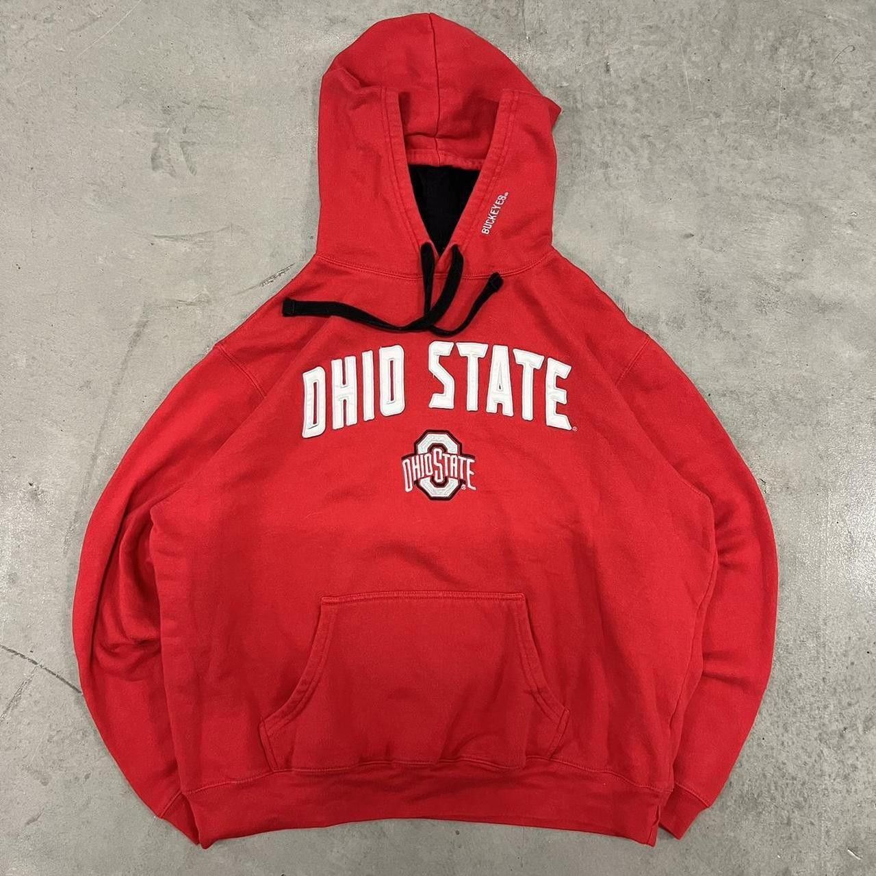 Vintage Crazy Vintage Y2K/2000s Ohio State University Buckeyes College Essential Center Spellout Hoodie! Size US XXL / EU 58 / 5 - 1 Thumbnail