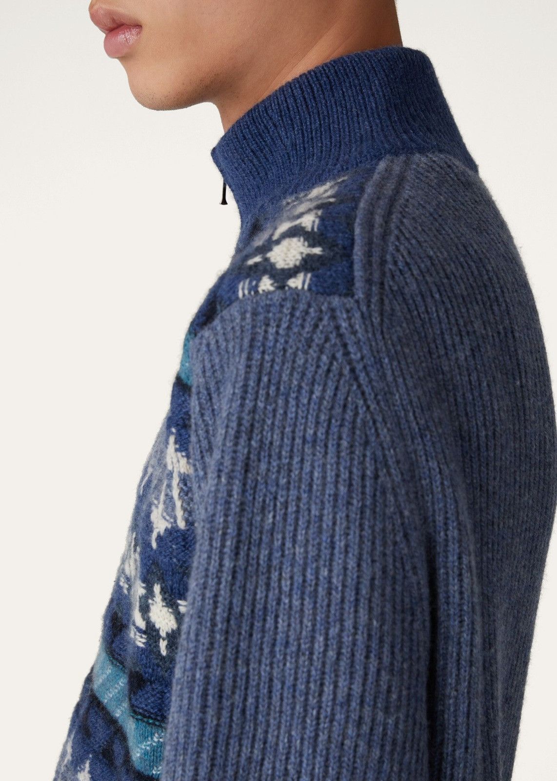 Loro Piana o1srvl11e1224 Mezzocollo Half Zip Sweater in Multicolor Size US S / EU 44-46 / 1 - 3 Thumbnail