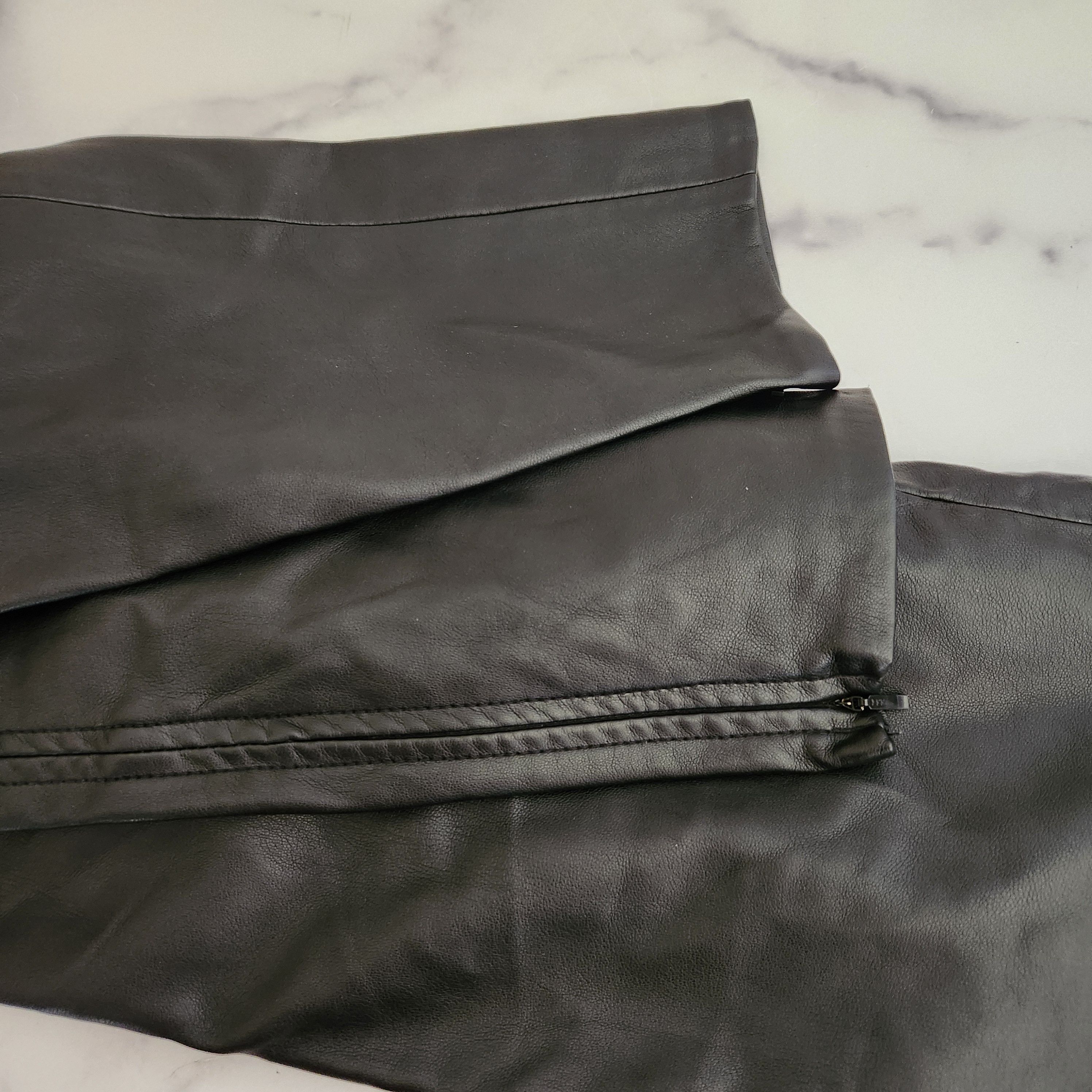 Free People Free people black vegan faux leather skinny zipper bottoms 4 Size 27" / US 4 / IT 40 - 6 Thumbnail