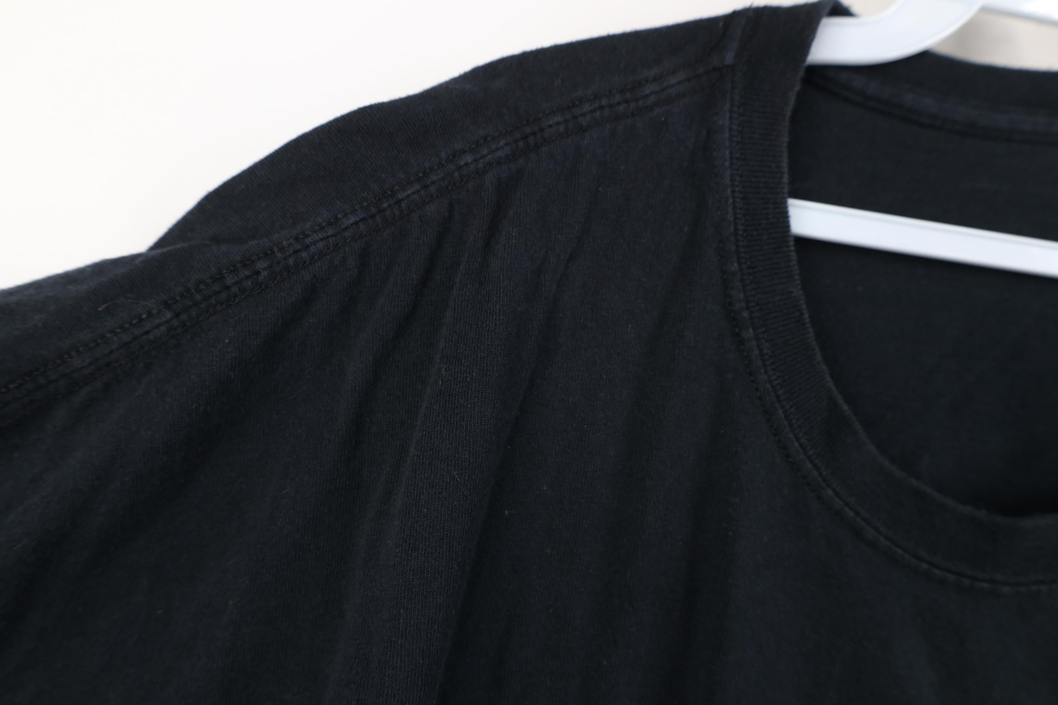 Vintage Vintage 90s Y2K Streetwear Cotton Short Sleeve T-Shirt Black Size US XXL / EU 58 / 5 - 5 Thumbnail