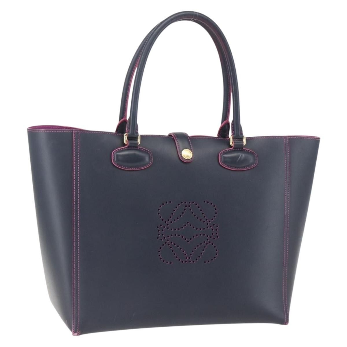 Loewe Loewe Leo Shopper Tote Perforated Leather Size ONE SIZE - 1 Thumbnail