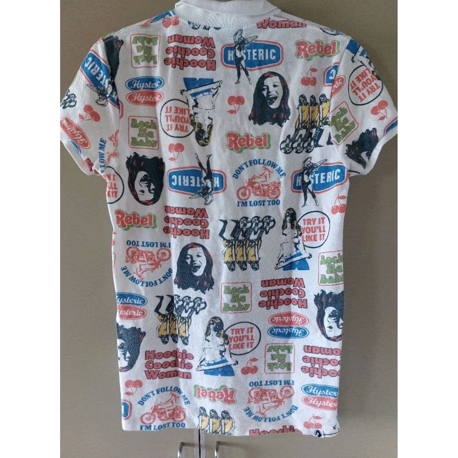 Hysteric Glamour Hysteric Glamour Polo Shirt Size S Used from Japan Multicolor Polo Unisex Adults Short Sleeve Mens Womens Size S / US 4 / IT 40 - 2 Thumbnail