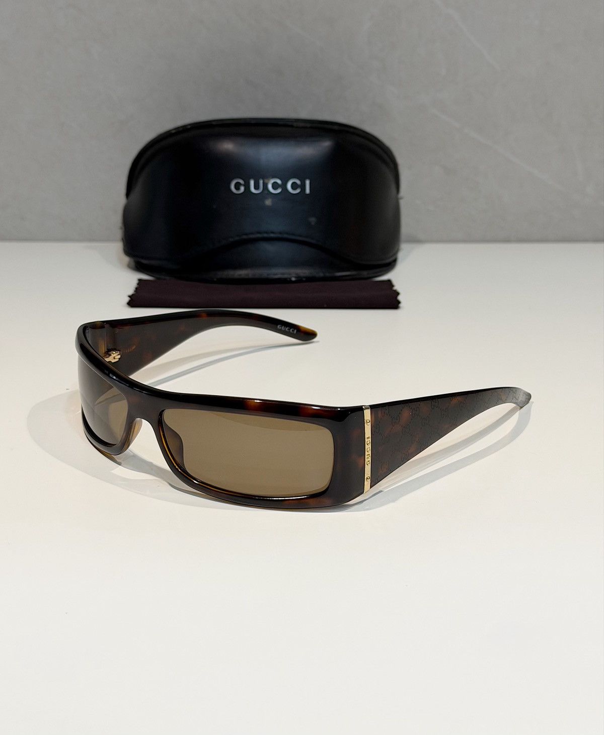 Gucci GUCCI Tom Ford FW 2004 Logo Slim Sunglasses GG1564/S Demna Size ONE SIZE - 4 Thumbnail
