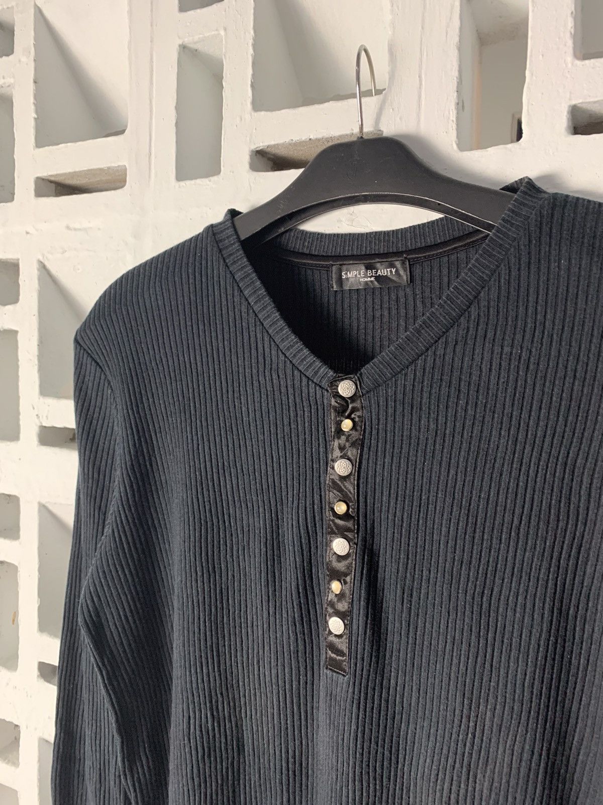 Japanese Brand Simple Beauty Homme Thermal Long Sleeve Size US L / EU 52-54 / 3 - 4 Thumbnail