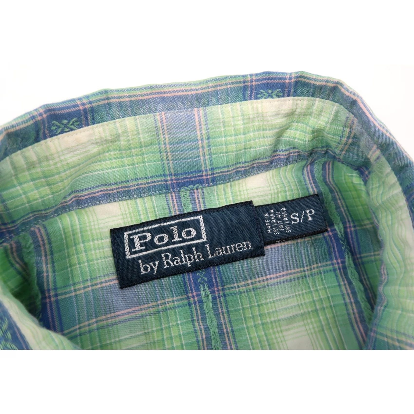 Polo Ralph Lauren Polo Ralph Lauren Western Shirt Mens Small Green Blue Plaid Pearl Snap Long Sleeve Size US S / EU 44-46 / 1 - 3 Thumbnail