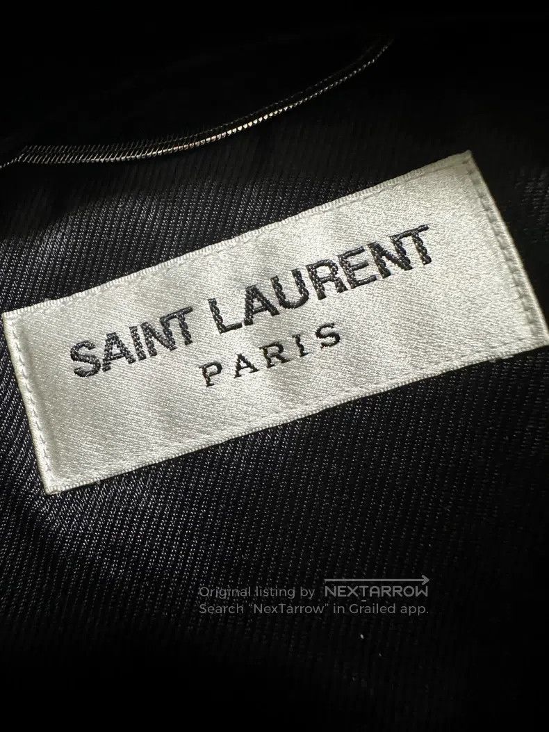 Saint Laurent Paris Saint Laurent Paris Motorcycle Leather Jacket Size US L / EU 52-54 / 3 - 3 Thumbnail