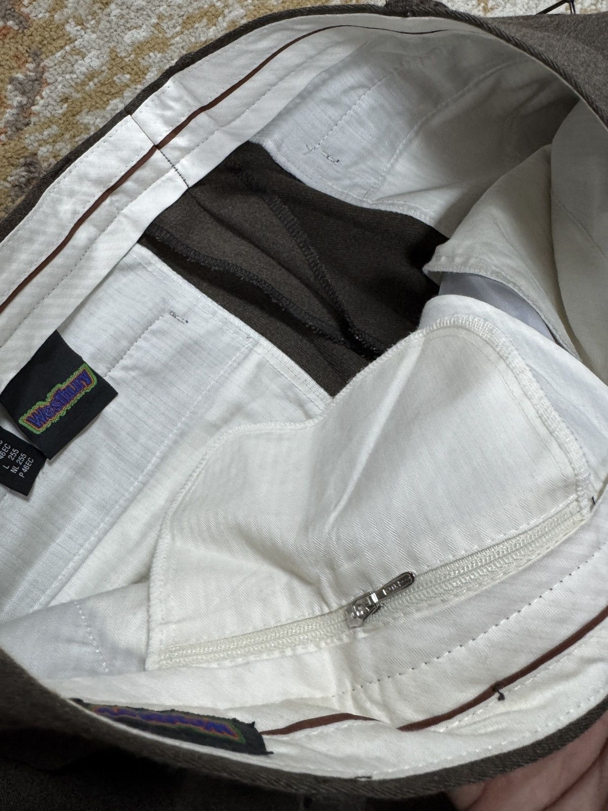 Japanese Brand 1980s Wool Suit Pants Baggy Trousers Blend Balenciaga Rick Size US 33 - 5 Thumbnail