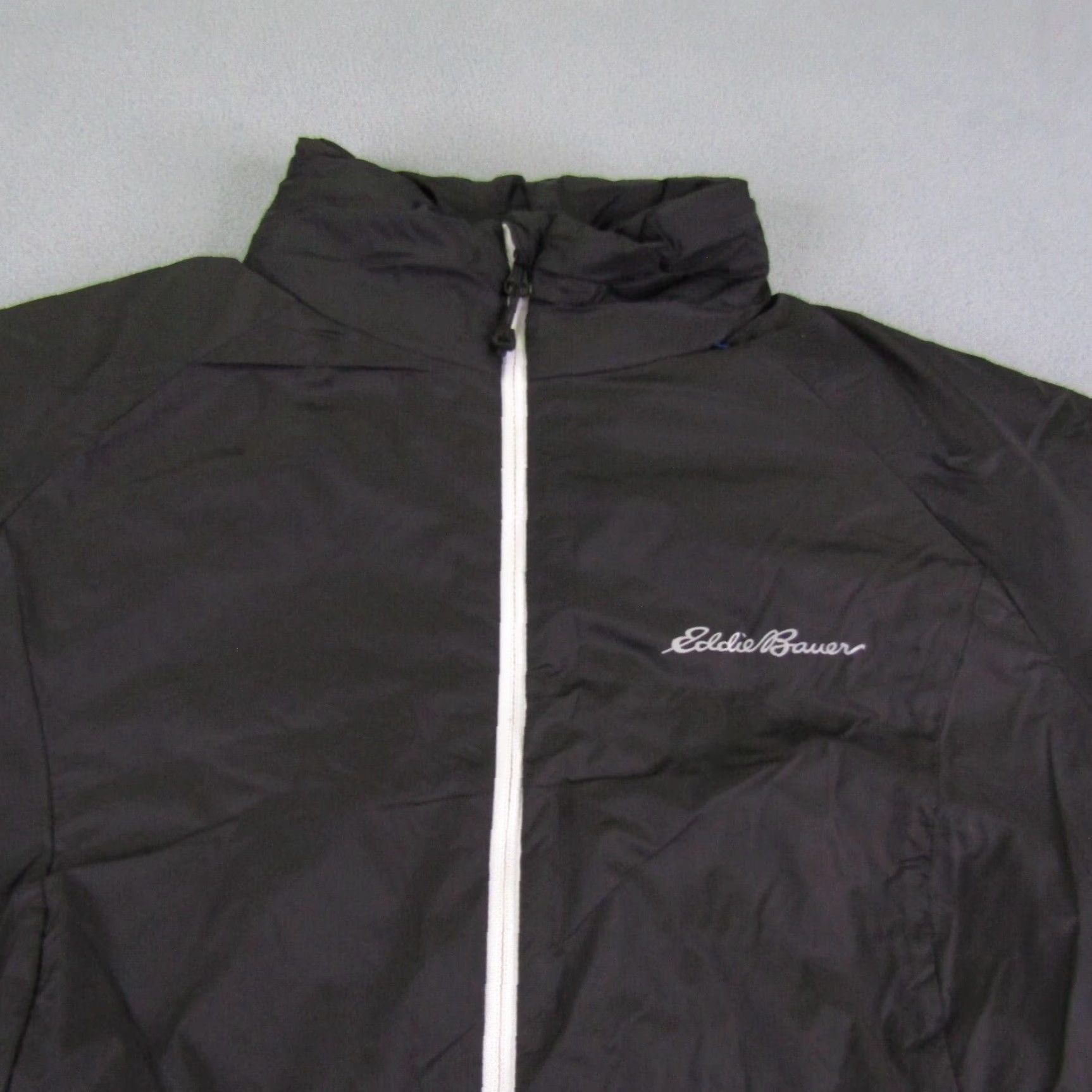 VINTAGE Eddie Bauer Jacket Womens Small Black First Ascent Evertherm Puffer Goose Down 
