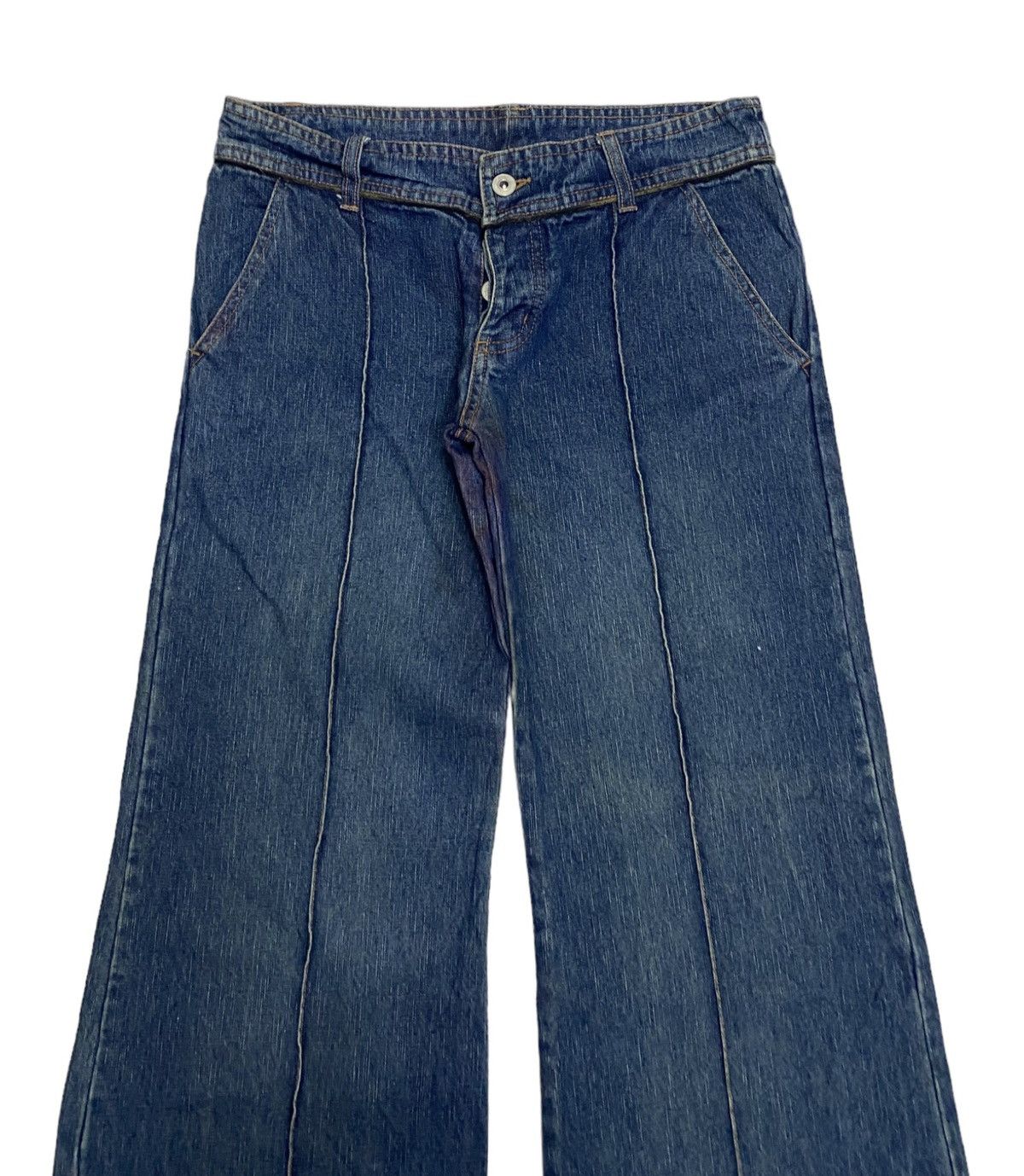 Hysteric Glamour JAPANESE AVANT GARDE STYLE FLARE DISTRESSED DENIM JEANS Size US 30 / EU 46 - 3 Thumbnail