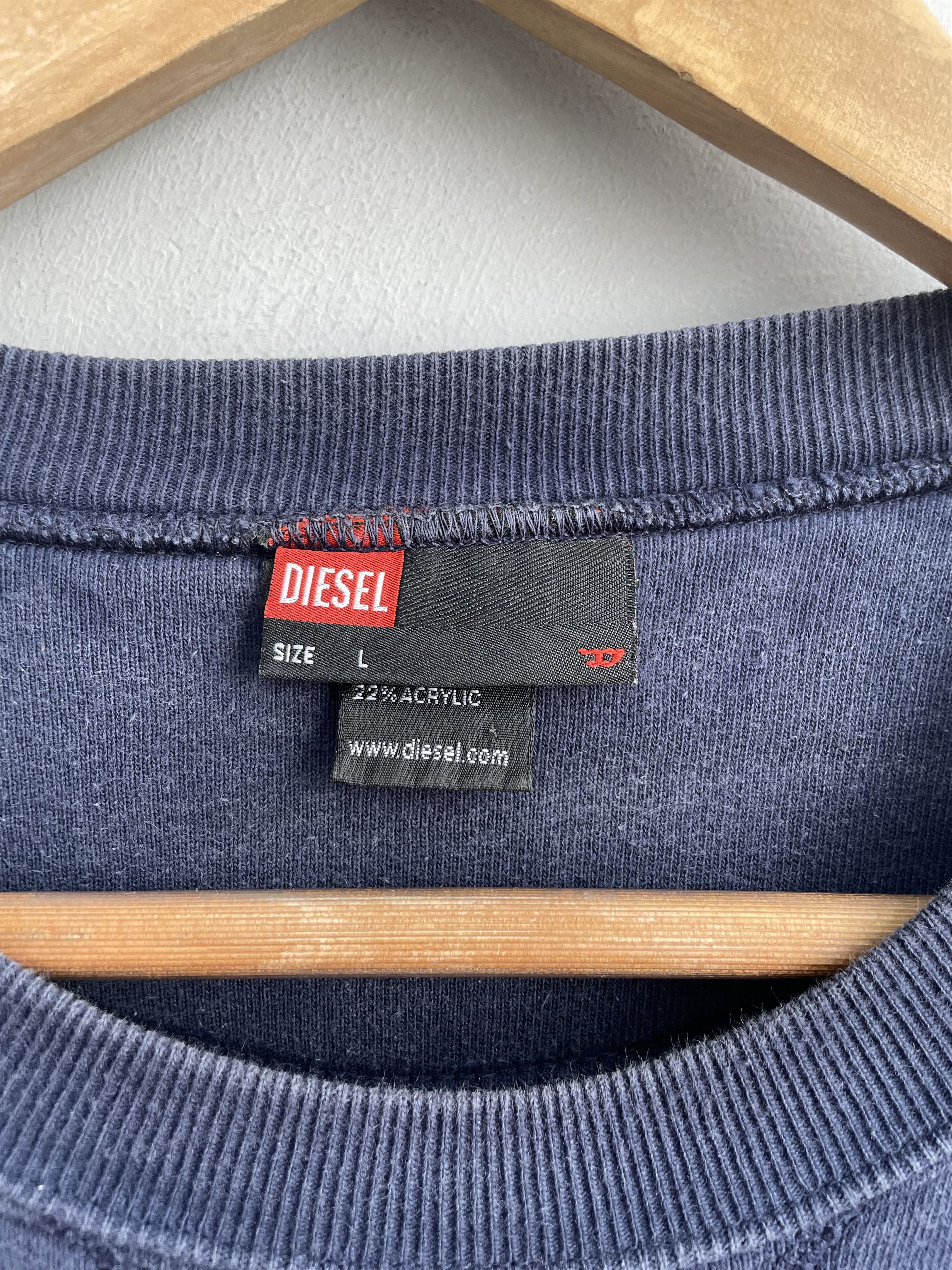 Diesel Diesel big logo retro y2k sweatshirt hoodie Size US L / EU 52-54 / 3 - 5 Thumbnail