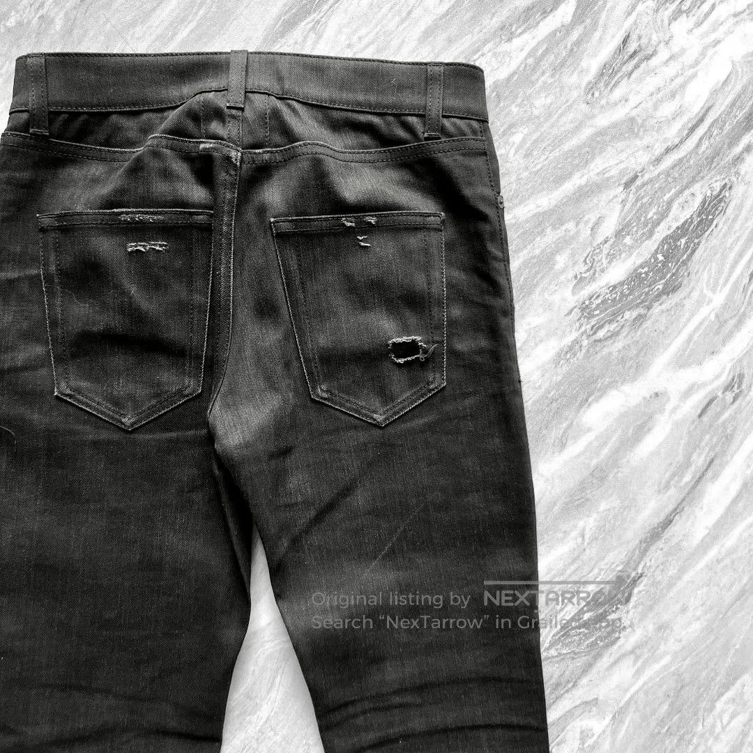 Saint Laurent Paris Saint Laurent 16SS Distressed Black Jeans. Size US 27 - 9 Thumbnail