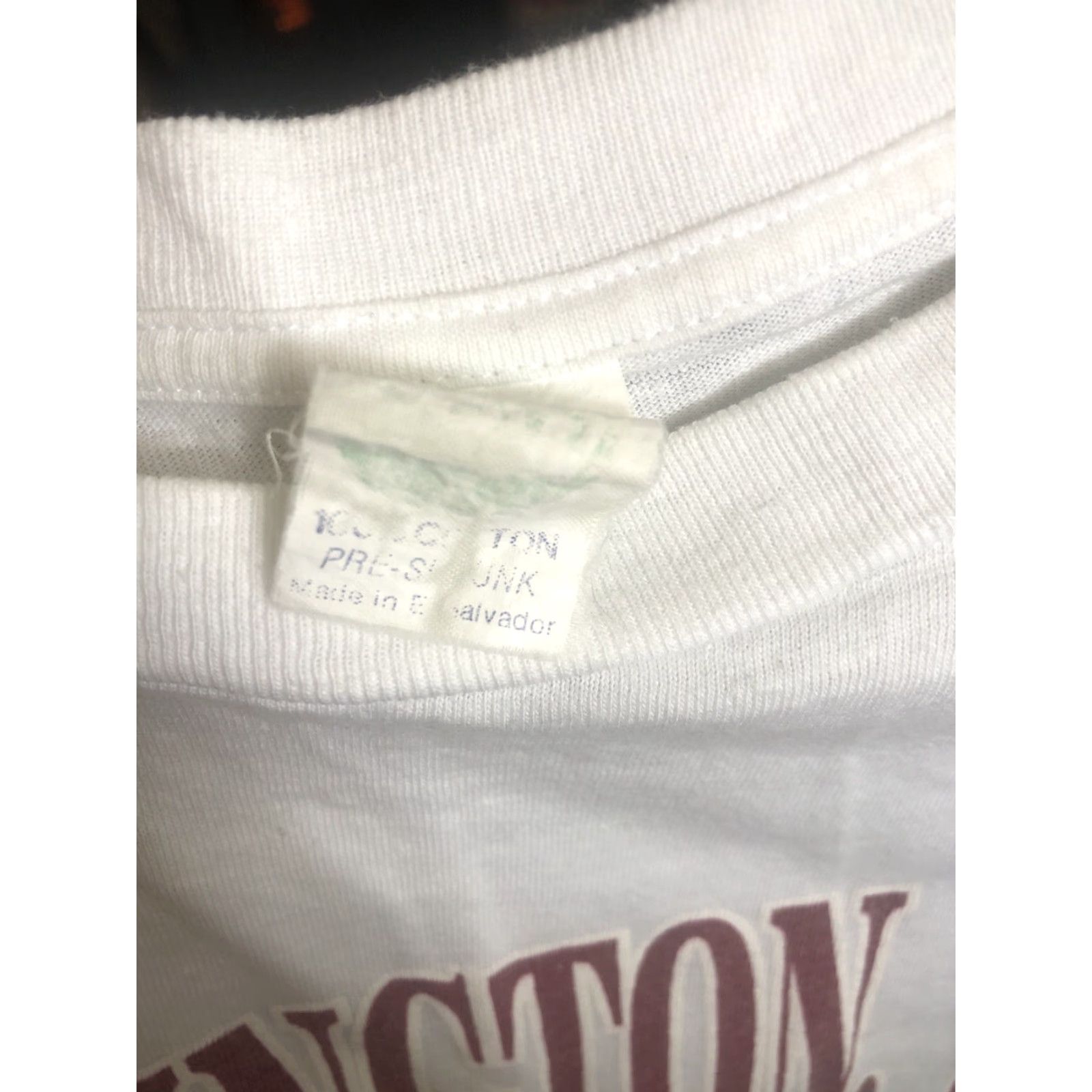 Logo 7 VINTAGE Washington DC For Statehood Logo T Shirt Mens White Sz L Short Sleeve 90s Logo Washington DC Statehood Size US L / EU 52-54 / 3 - 2 Thumbnail