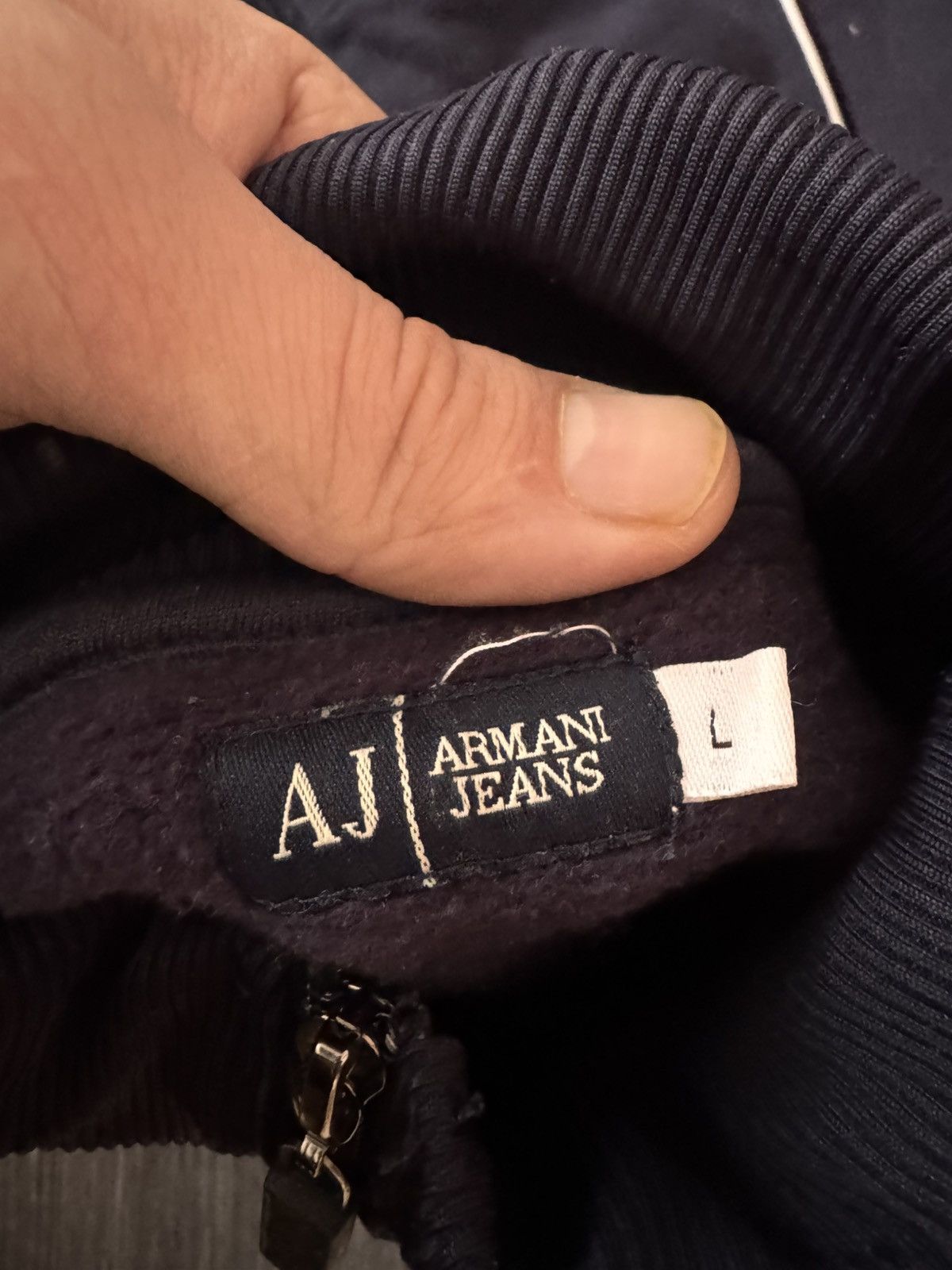 Armani Vintage Armani Big Logo Track Jacket Size US L / EU 52-54 / 3 - 4 Thumbnail