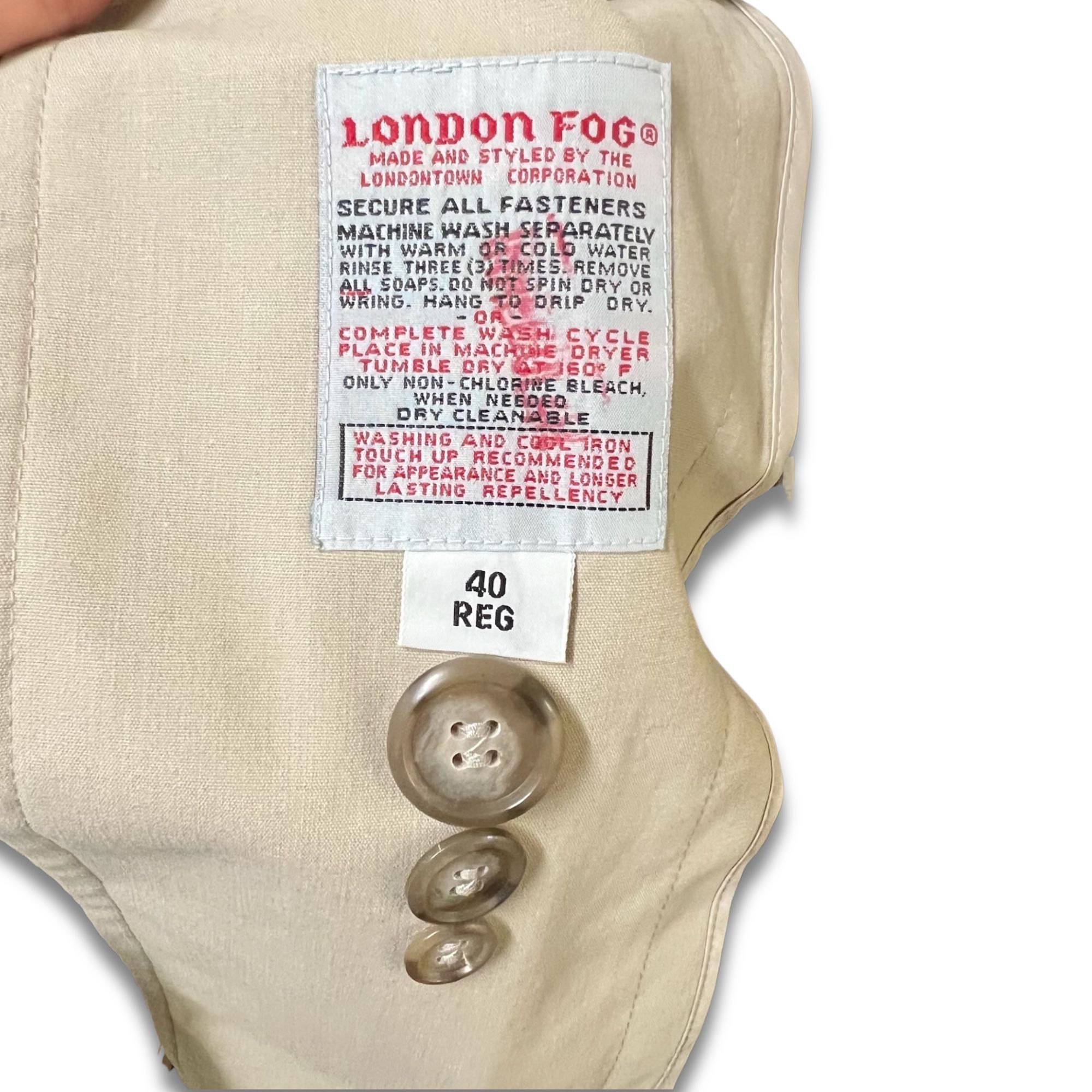 London Fog Vintage London Fog Beige Trench Coat Size 40 Regular With Be Size S / US 4 / IT 40 - 5 Thumbnail