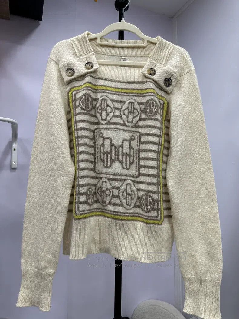 Hermes Hermes Beige Cashmere Knit Sweater Size XS / US 0-2 / IT 36-38 - 1 Thumbnail