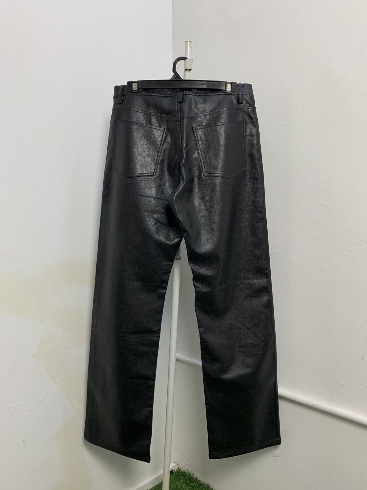 If Six Was Nine × Japanese Brand × Vintage Crazy vintage Root Three leather pant Size US 31 - 2 Thumbnail
