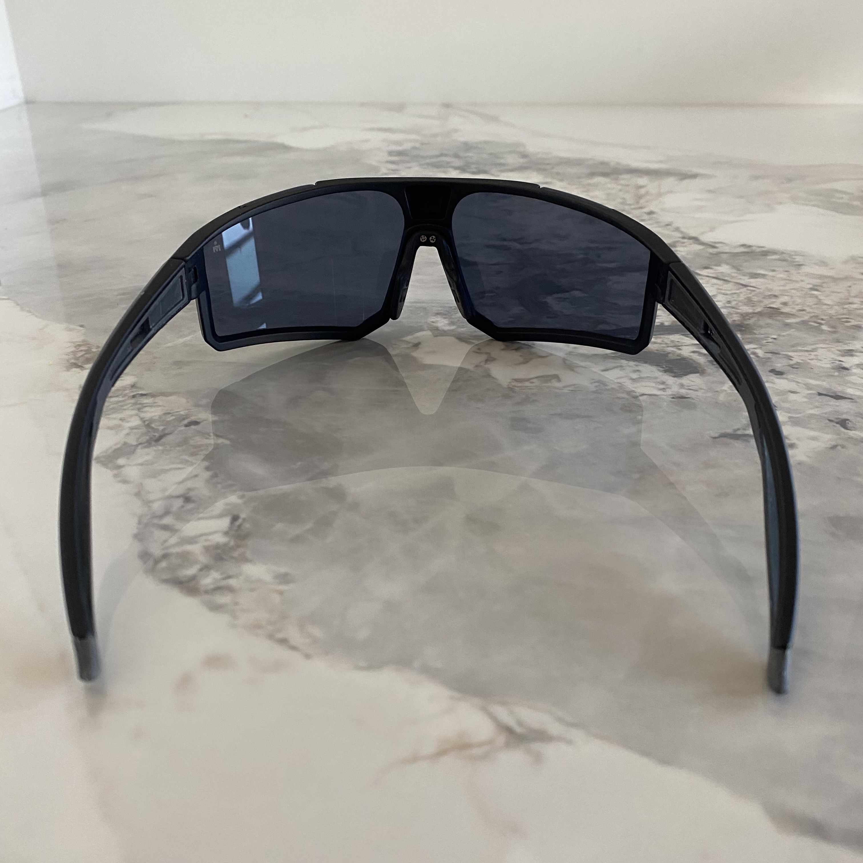 Vintage Black Futuristic Matrix Sporty Sunglasses Size ONE SIZE - 5 Thumbnail