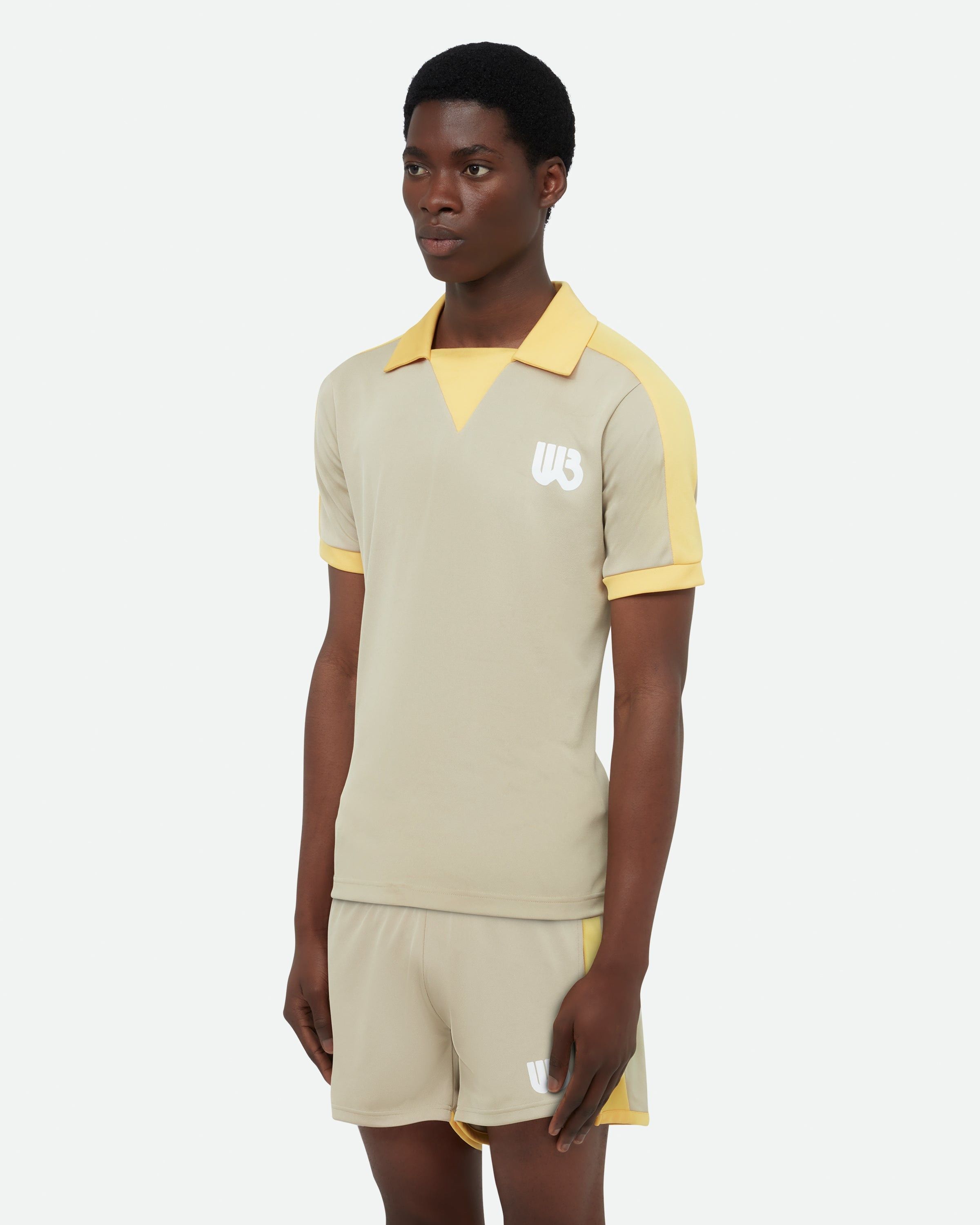 Wales Bonner o1h1sh10525 Home Jersey Polo in Beige Size US XL / EU 56 / 4 - 3 Thumbnail