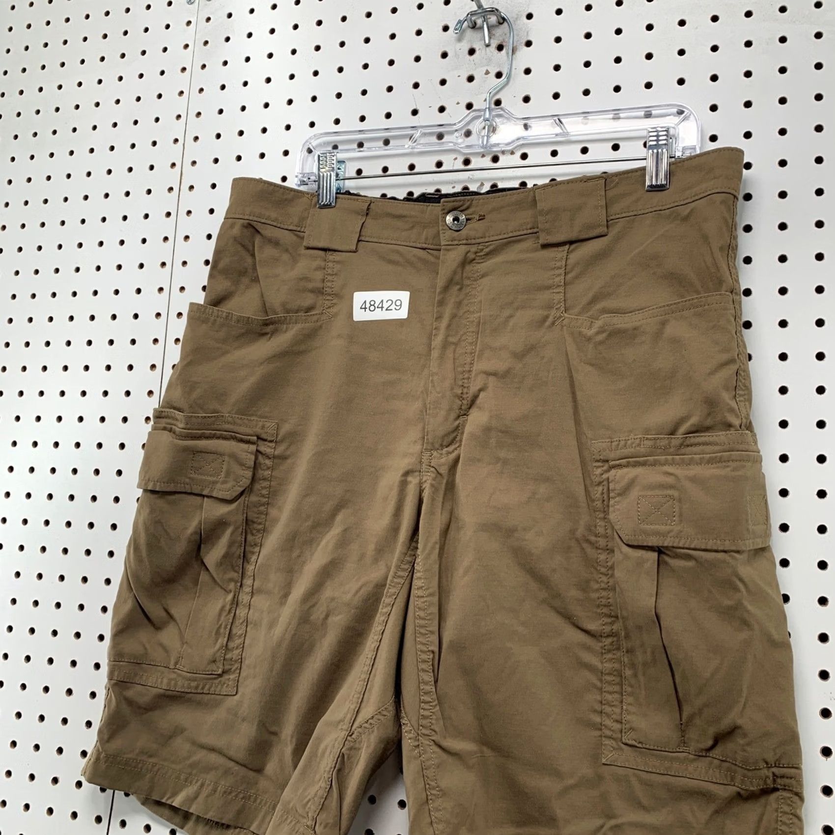 Duluth Trading Company Duluth Trading Dry on the Fly Cargo Shorts Men Large Brown Khaki Nylon Stretch Size US 35 - 4 Thumbnail