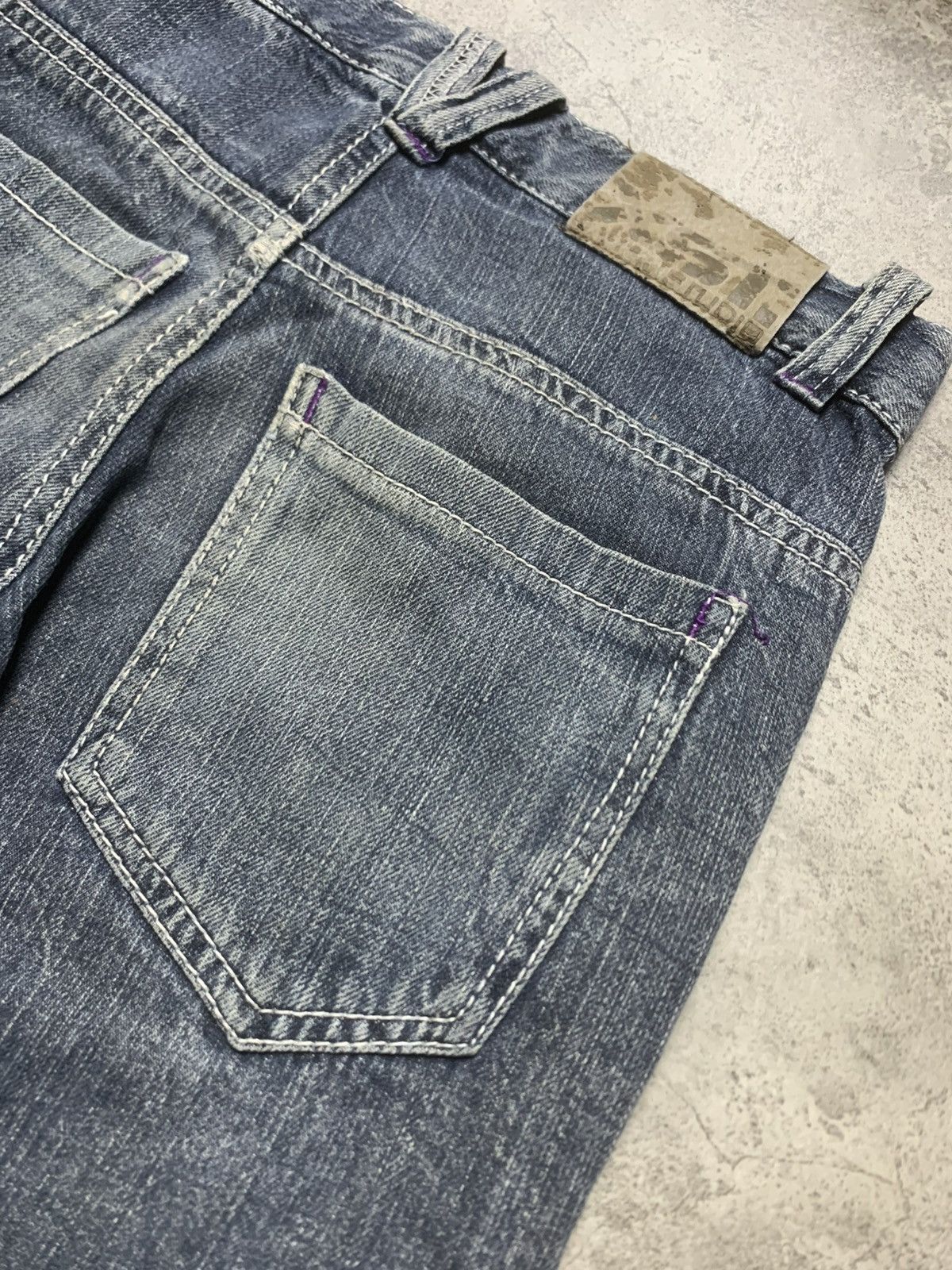 Japanese Brand 2000s Ba Tsu Studio - Rock Star Jeans DIY Paint-Splatter Size US 30 / EU 46 - 13 Thumbnail