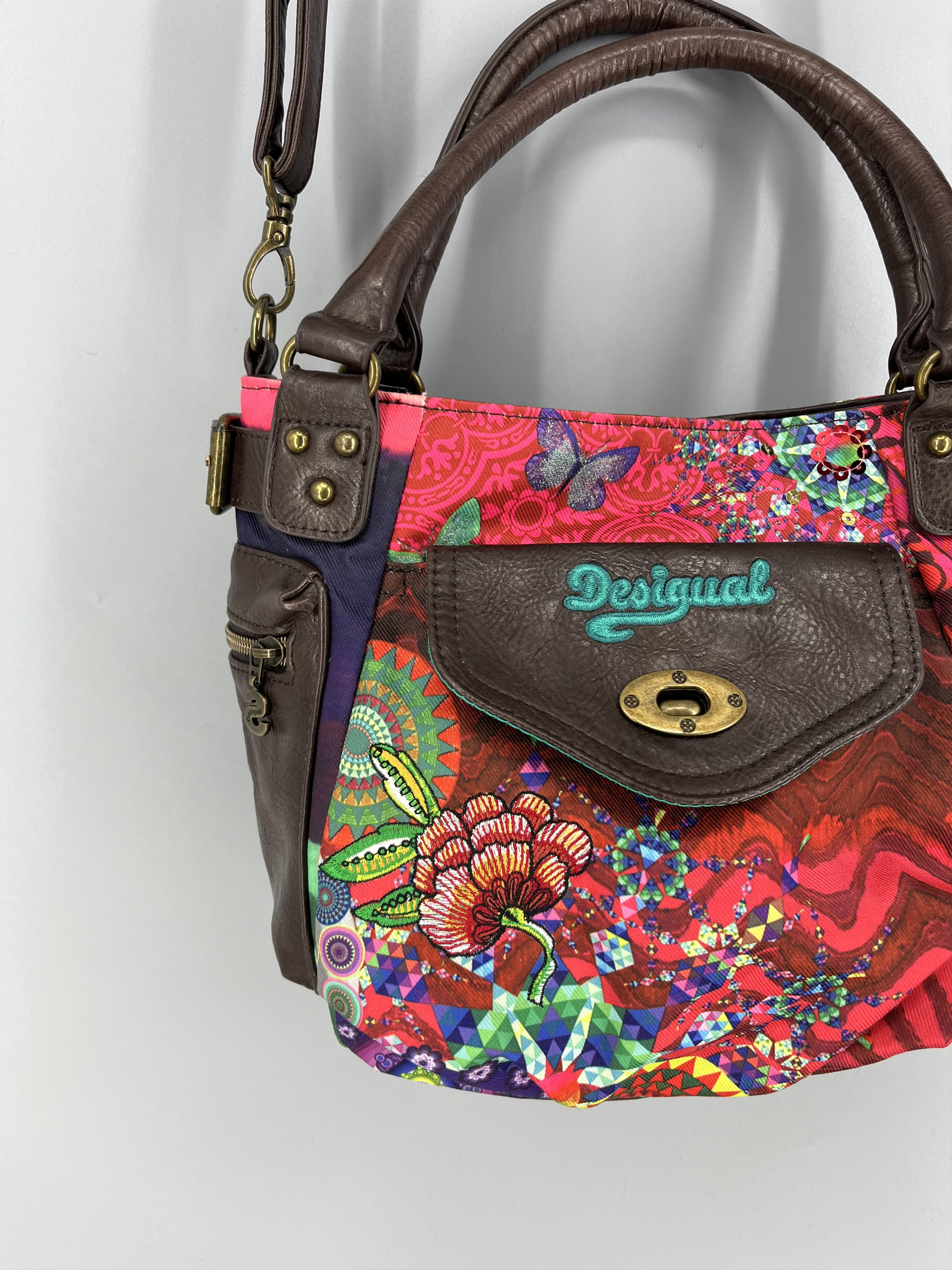 Desigual Desigual Handbag Satchel Rainbow Authentic hand Bag Size ONE SIZE - 6 Thumbnail