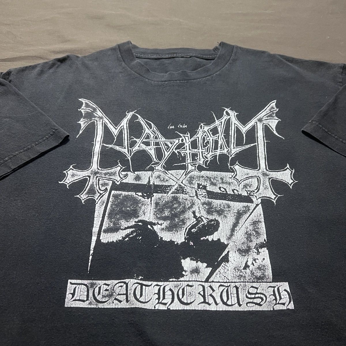 Band Tees Vintage Y2K Mayhem black metal Promo Tee XL Faded Size US XL / EU 56 / 4 - 1 Thumbnail